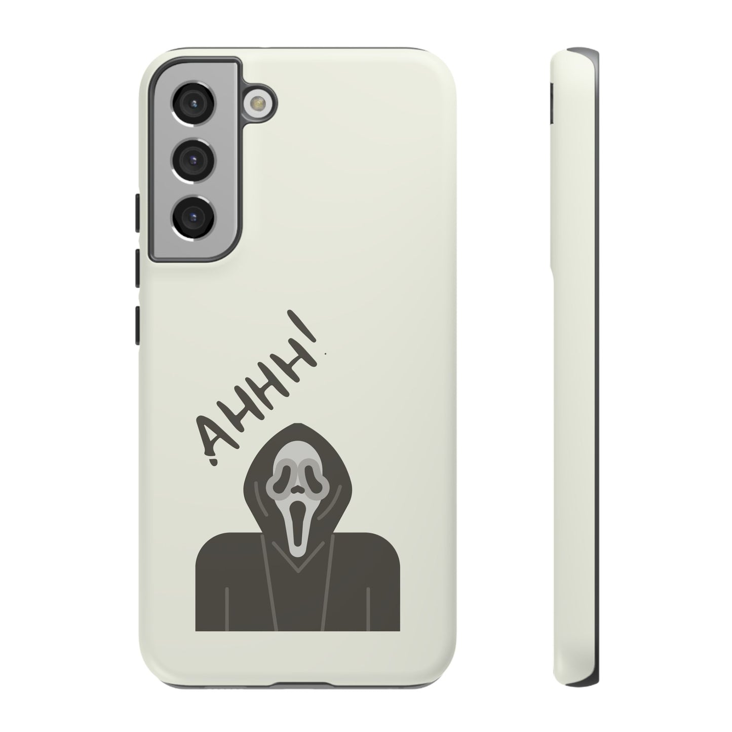 Ghostface Phone Case: Horror Movie Parody iPhone Samsung Pixel Cover