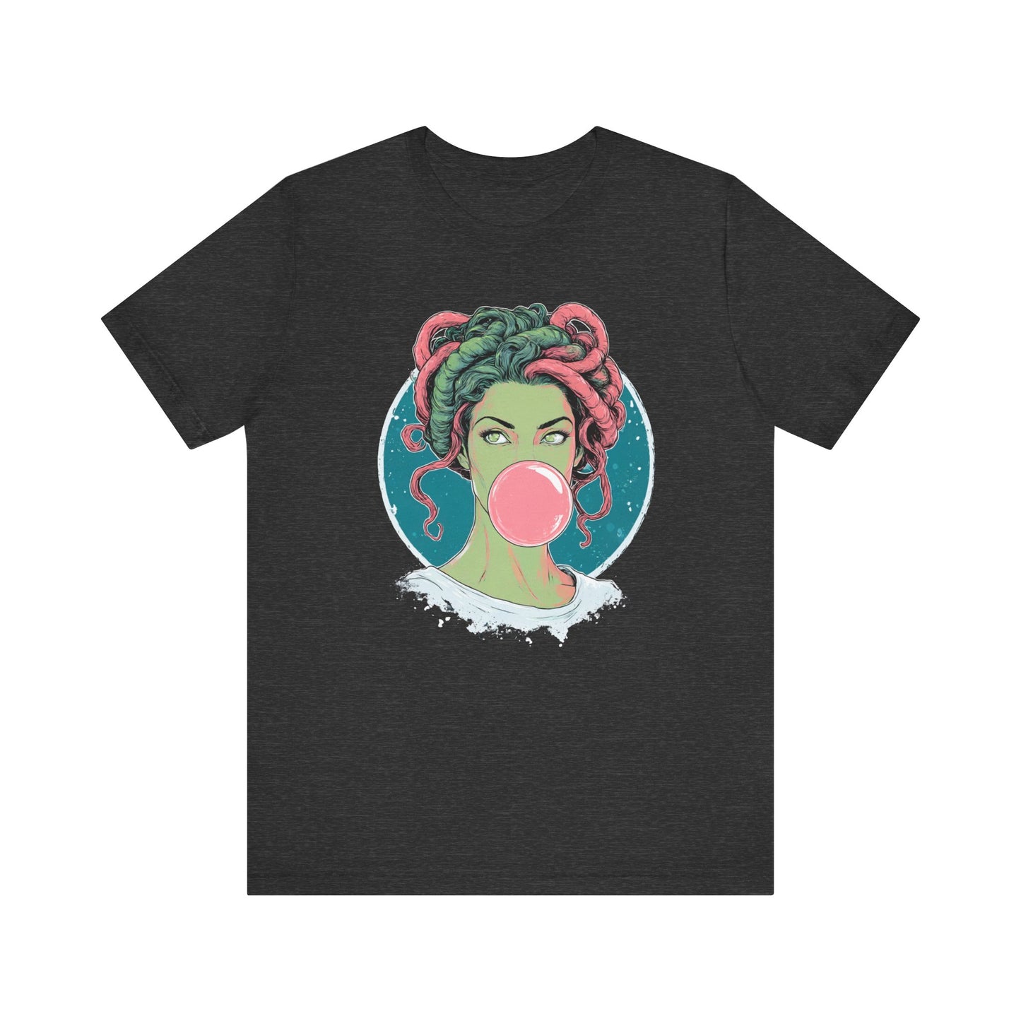 Medusa Bubblegum T-Shirt | Greek Mythology Graphic Tee | Snake Hair Goddess Shirt | Aesthetic Streetwear Top