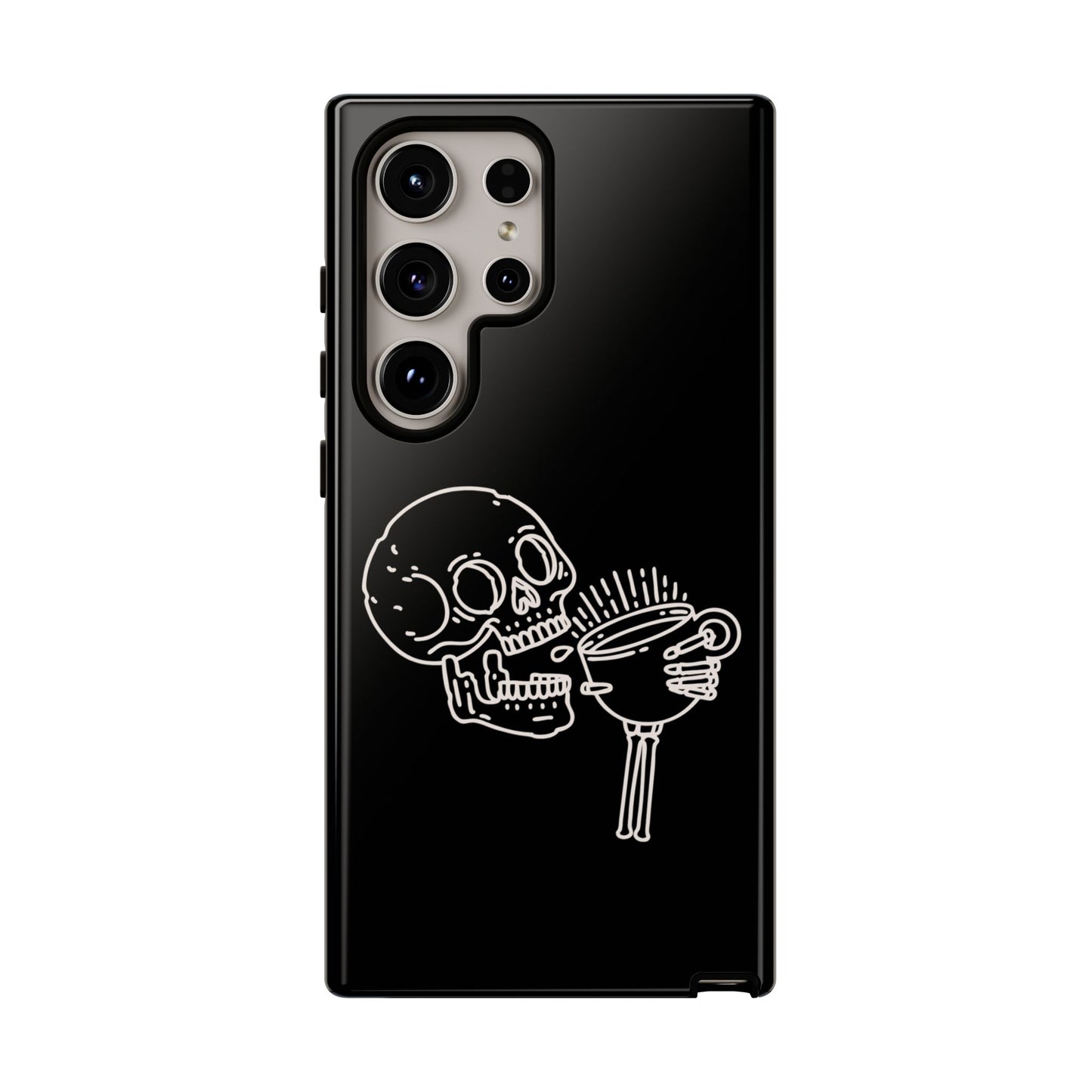Skull Coffee Phone Case Gothic iPhone, Samsung,!Pixel