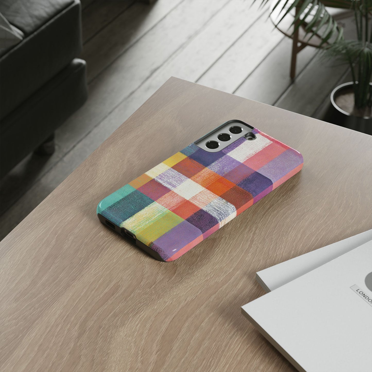 Colorful Plaid Phone Case - iPhone, Galaxy and Pixel Models