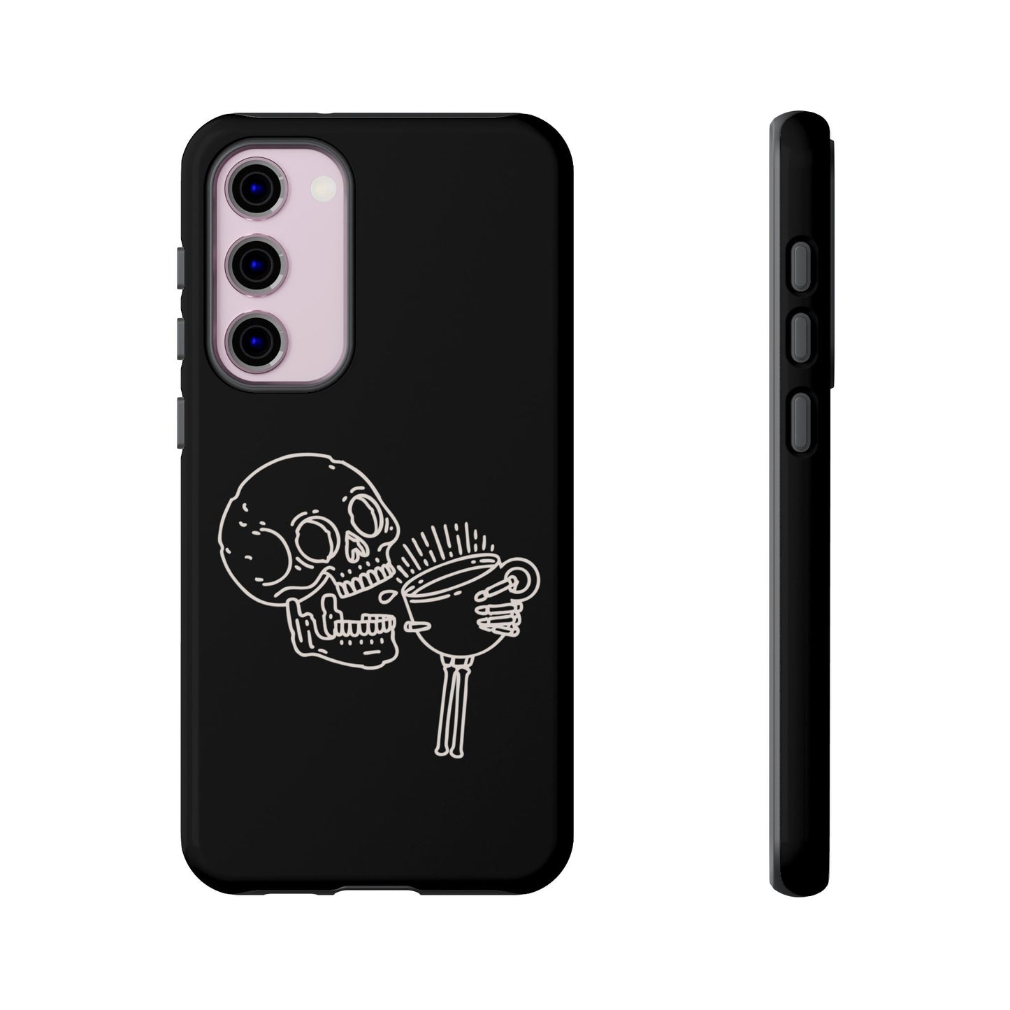Skull Coffee Phone Case Gothic iPhone, Samsung,!Pixel