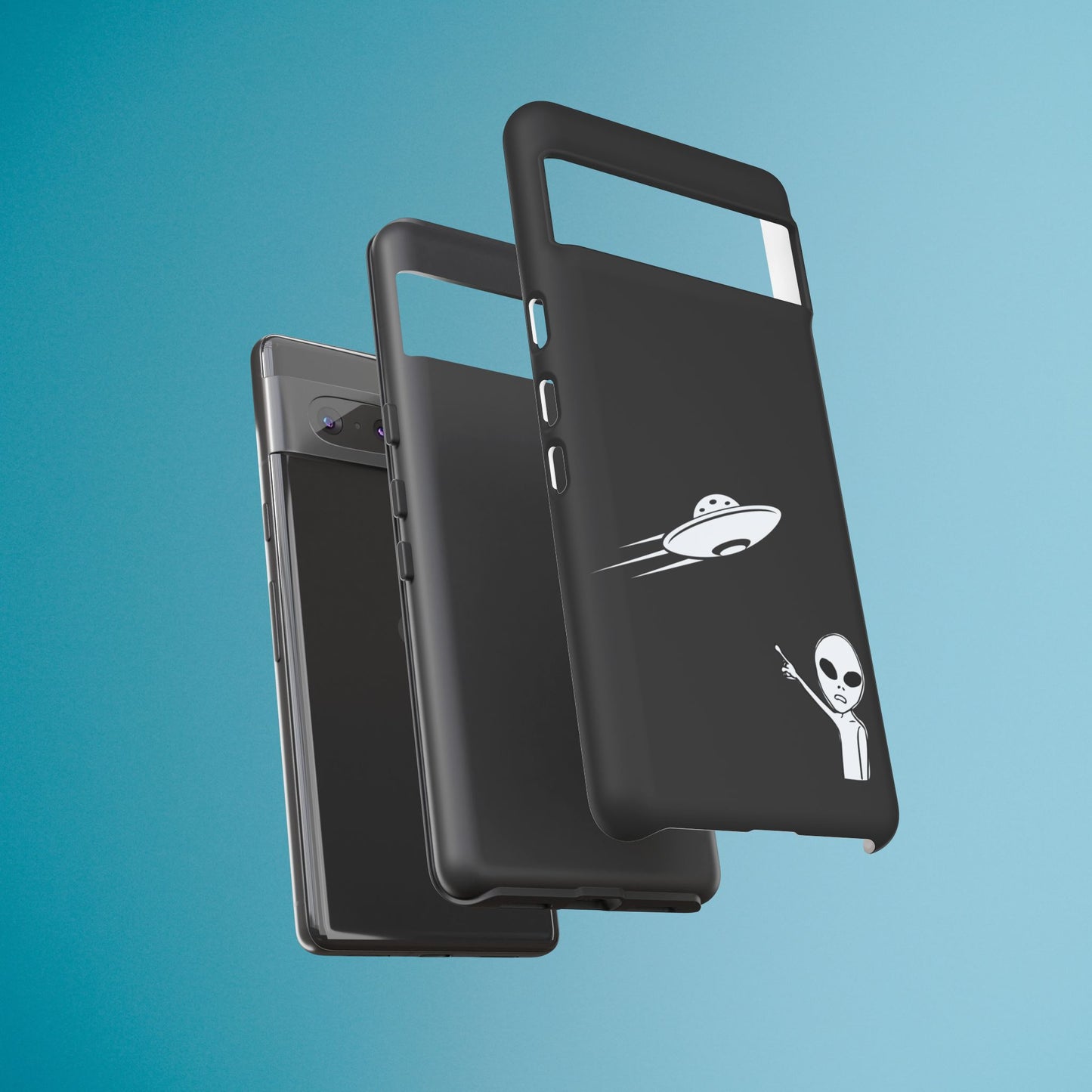 Alien UFO Phone Case, Supernatural Space Design, Sci Fi Aesthetic iPhone Samsung Pixel Cover