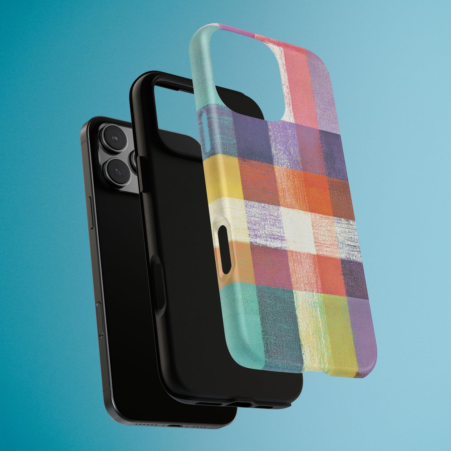 Colorful Plaid Phone Case - iPhone, Galaxy and Pixel Models