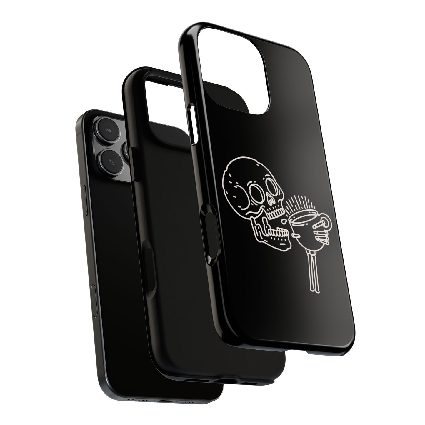 Skull Coffee Phone Case Gothic iPhone, Samsung,!Pixel