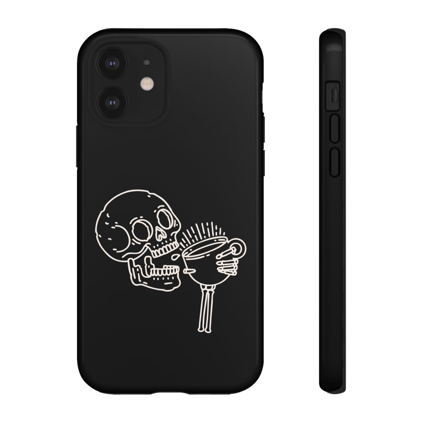 Skull Coffee Phone Case Gothic iPhone, Samsung,!Pixel