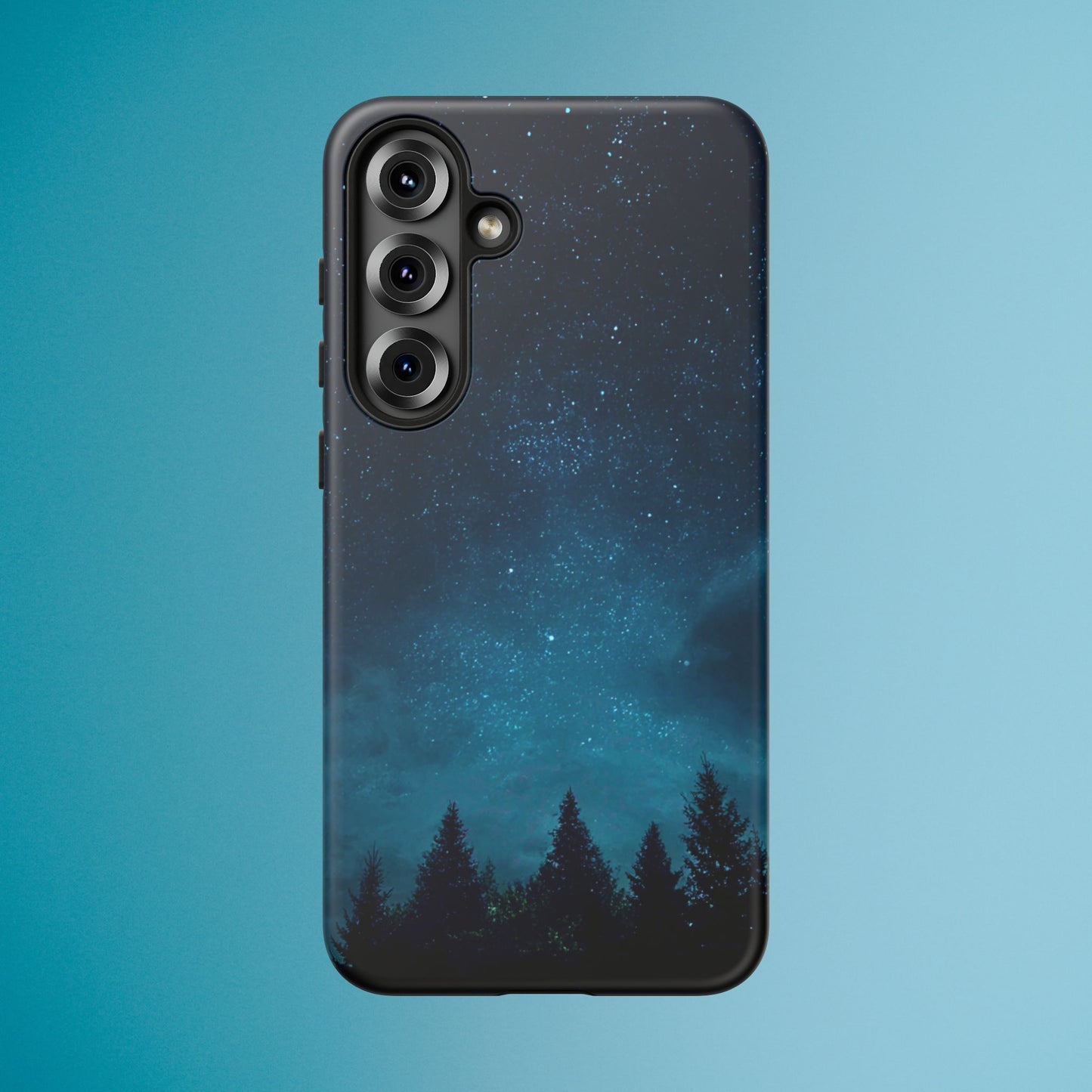 Dark Starry Night Phone Case - Winter Theme Phone Cover for iPhone, Pixel and Samsung Galaxy Models