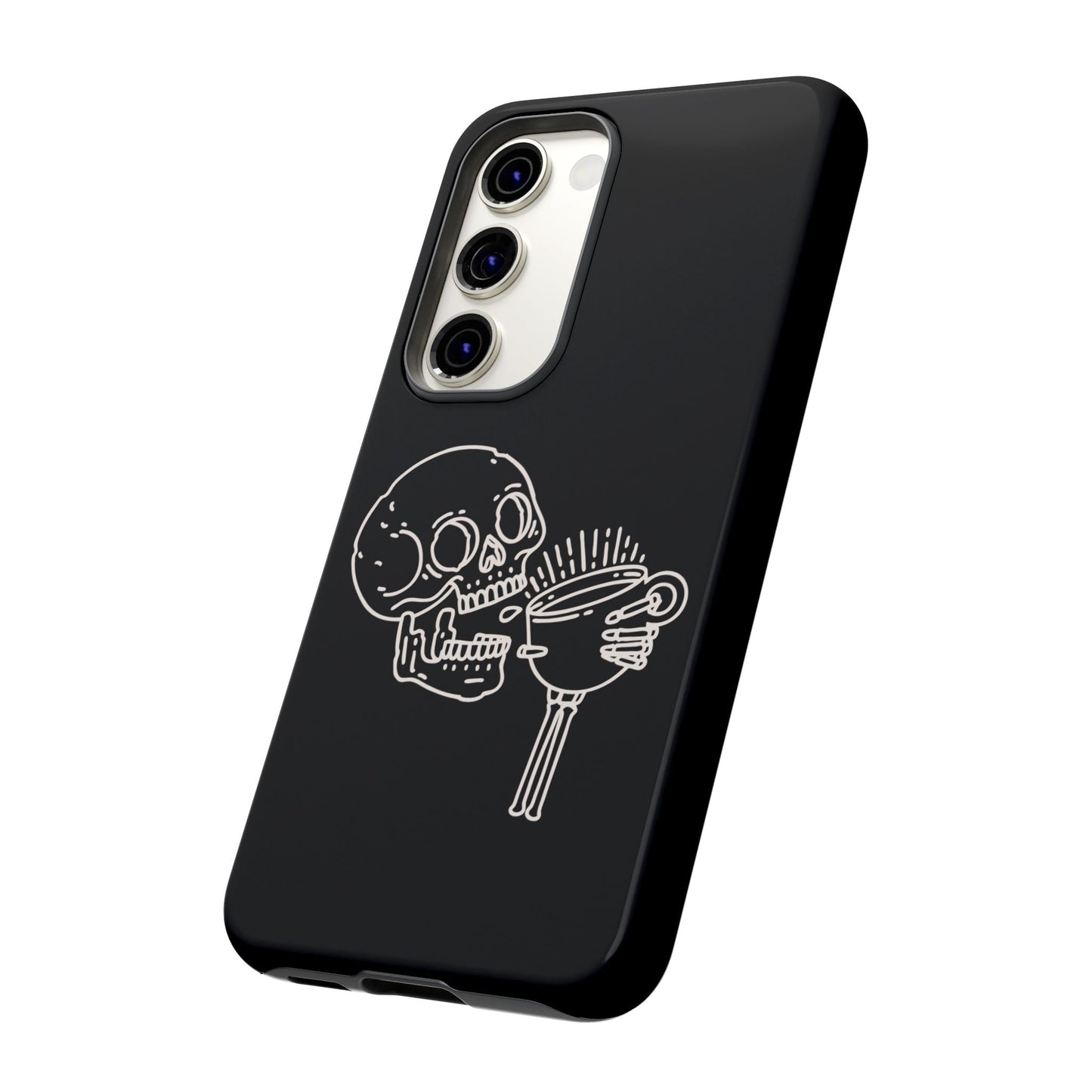 Skull Coffee Phone Case Gothic iPhone, Samsung,!Pixel