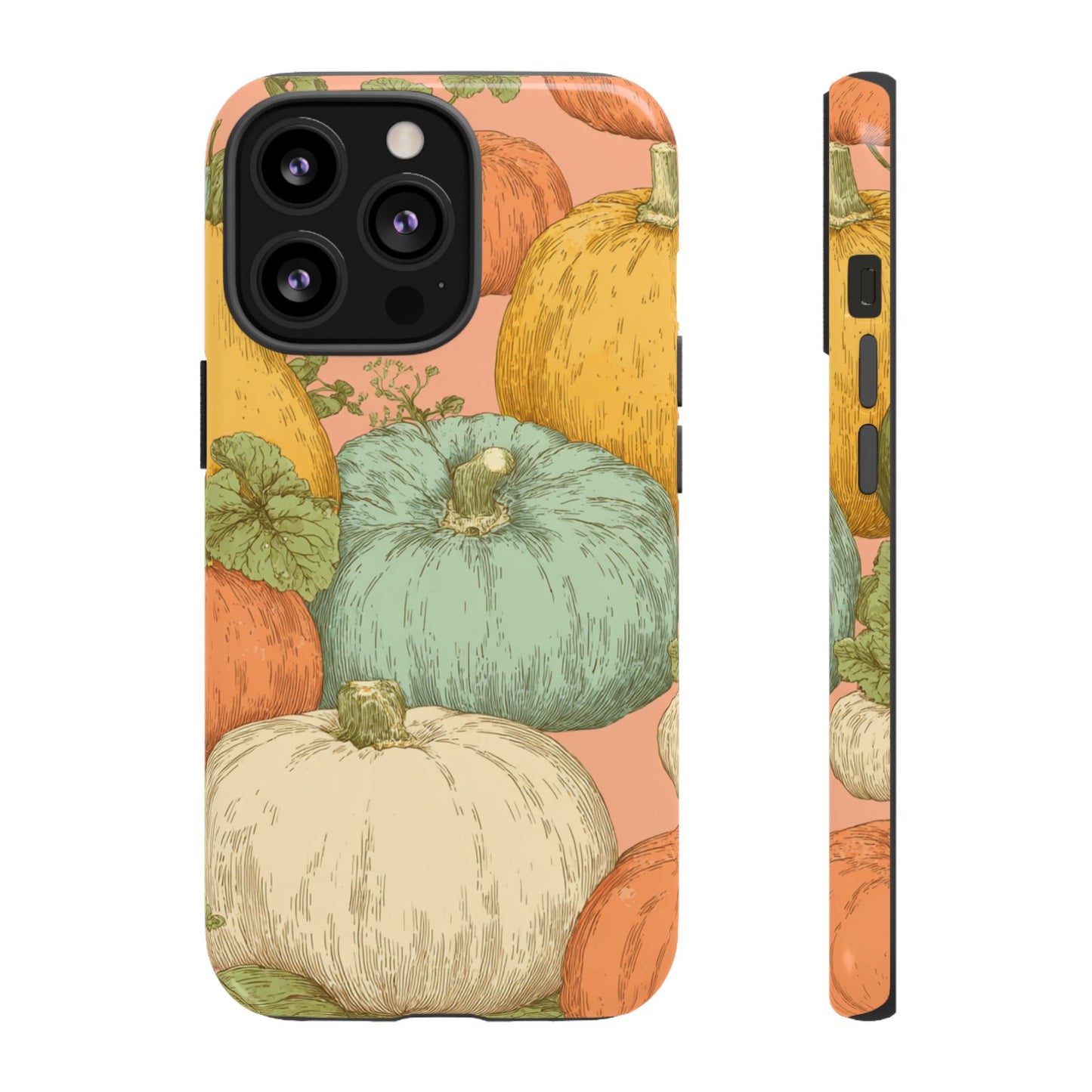Pumpkin Patch Phone Case - Autumn Aesthetic iPhone Samsung Cover, Fall Halloween Pumpkin Design, Cozy Rustic Harvest Phone Accessory