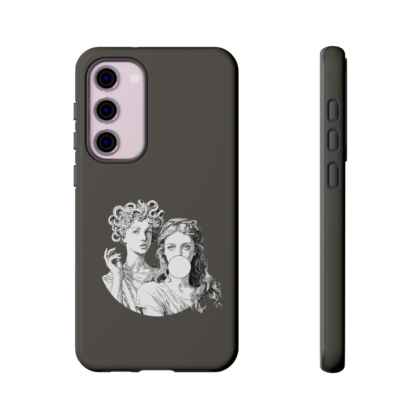 Athena and Medusa Phone Case, Greek Mythology Tough Cover, Gothic Art iPhone Samsung Pixel Case