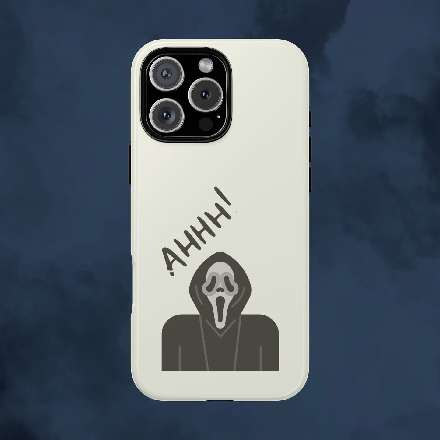 Ghostface Phone Case: Horror Movie Parody iPhone Samsung Pixel Cover