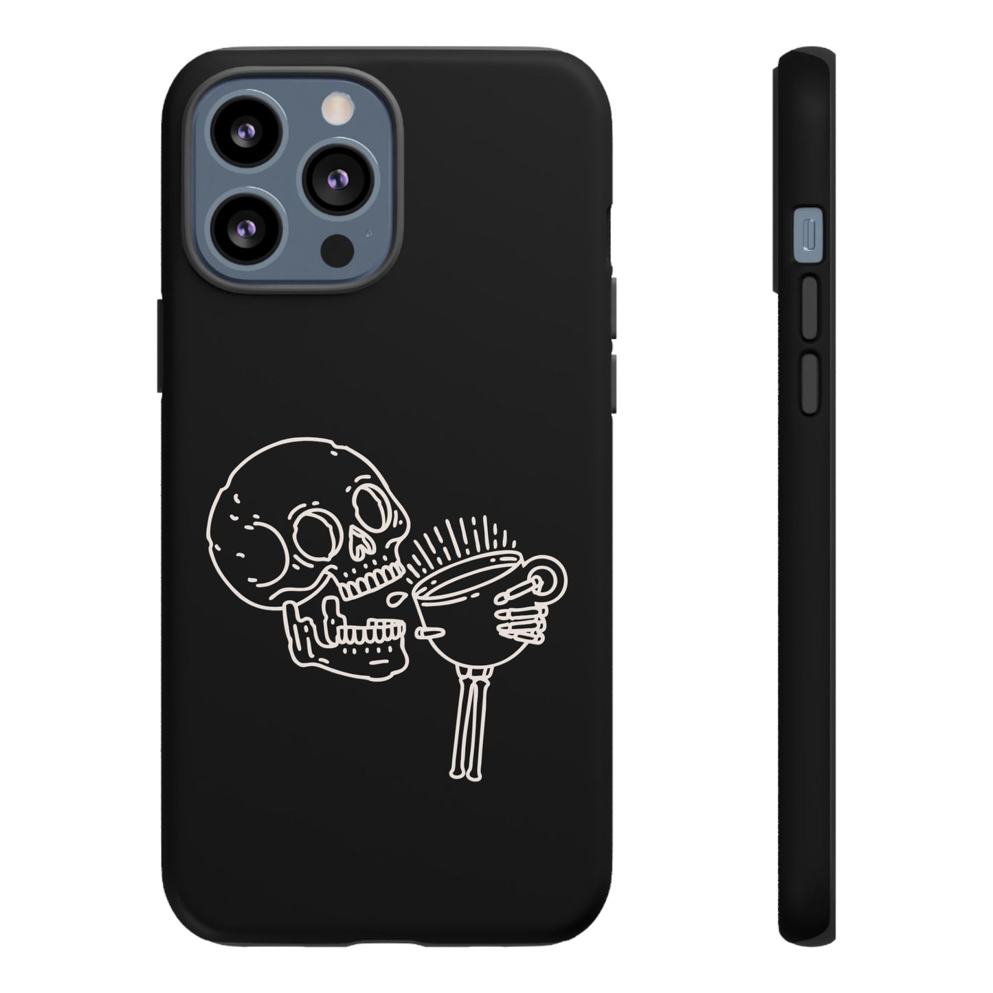 Skull Coffee Phone Case Gothic iPhone, Samsung,!Pixel