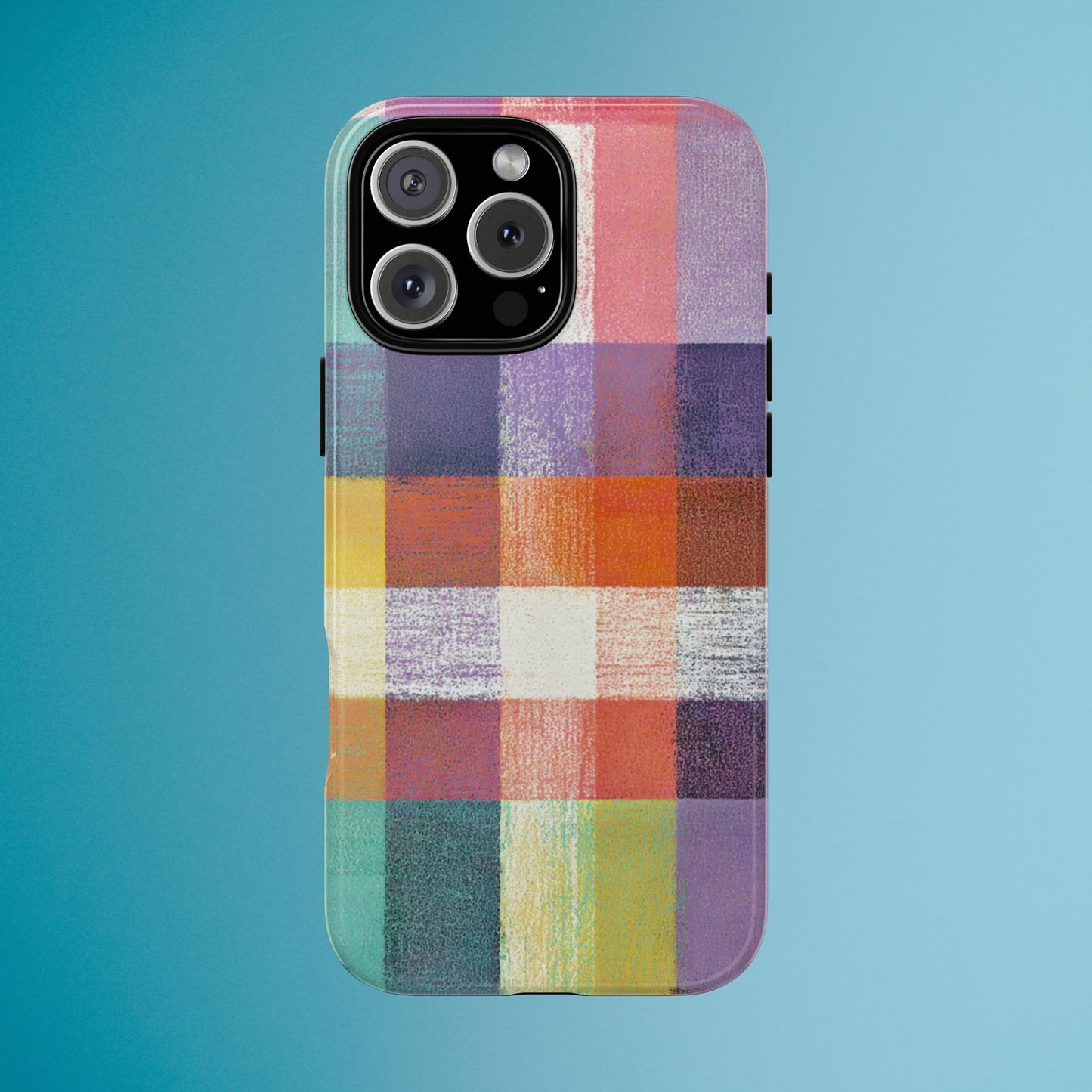Colorful Plaid Phone Case - iPhone, Galaxy and Pixel Models