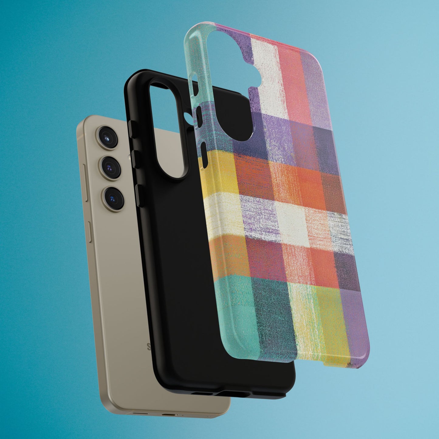Colorful Plaid Phone Case - iPhone, Galaxy and Pixel Models