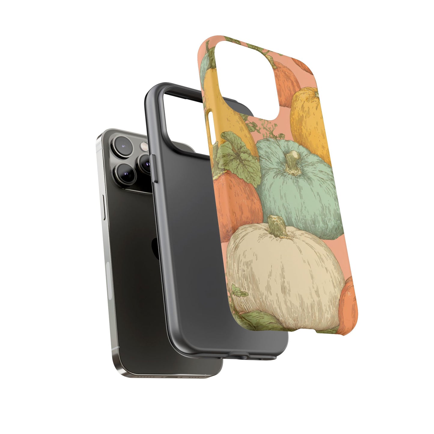 Pumpkin Patch Phone Case - Autumn Aesthetic iPhone Samsung Cover, Fall Halloween Pumpkin Design, Cozy Rustic Harvest Phone Accessory