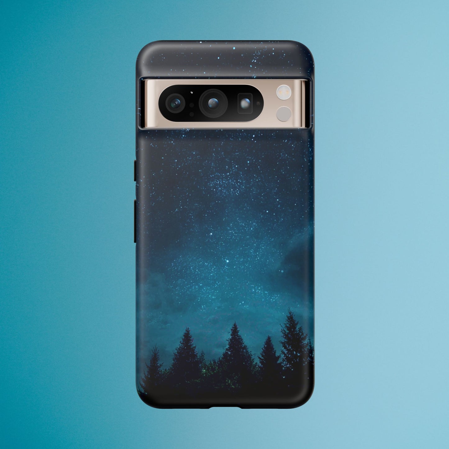 Dark Starry Night Phone Case - Winter Theme Phone Cover for iPhone, Pixel and Samsung Galaxy Models