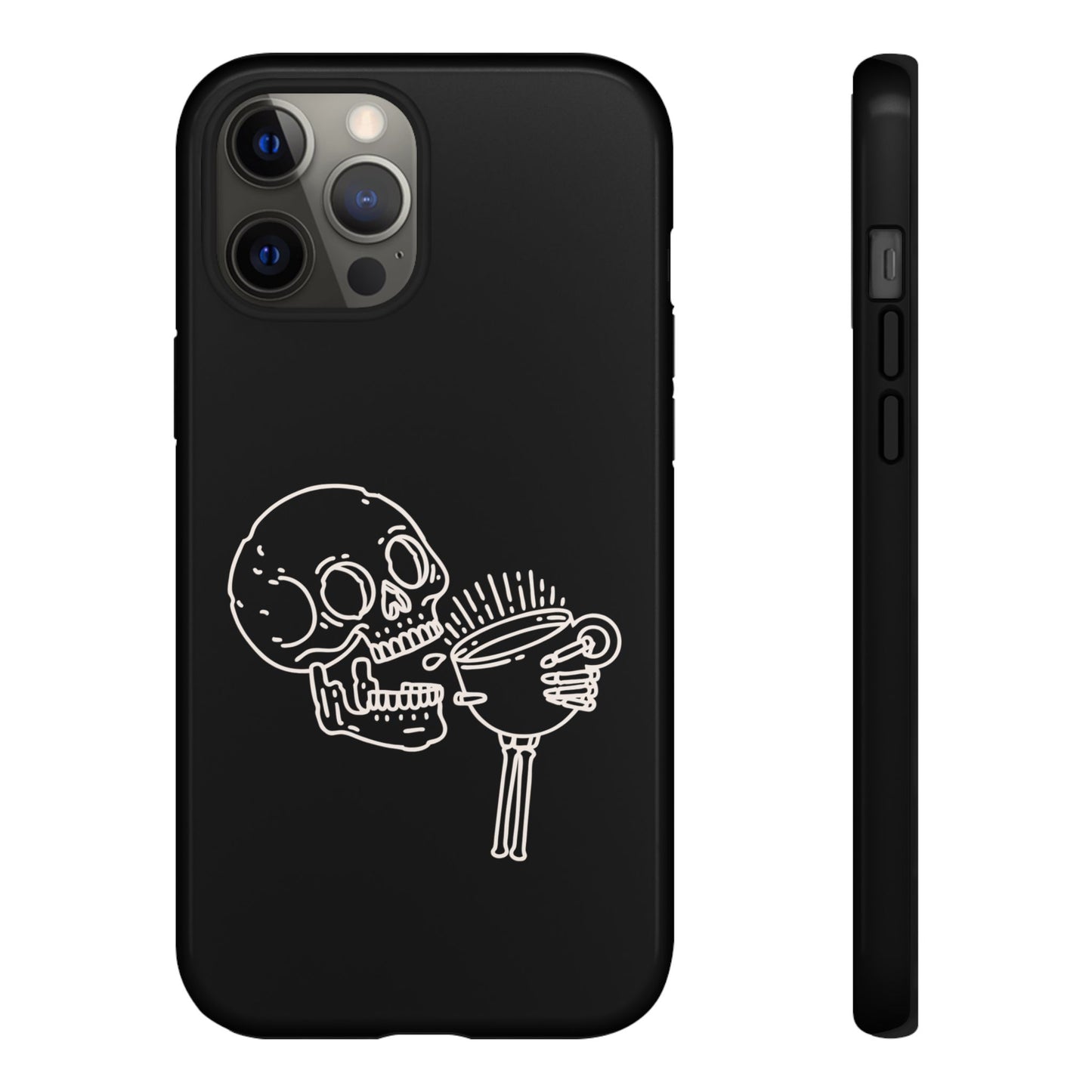 Skull Coffee Phone Case Gothic iPhone, Samsung,!Pixel