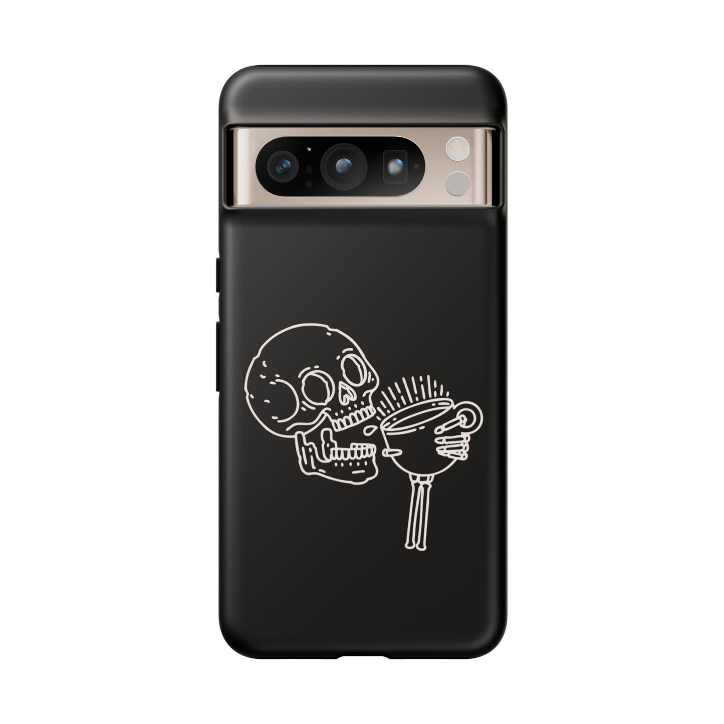 Skull Coffee Phone Case Gothic iPhone, Samsung,!Pixel