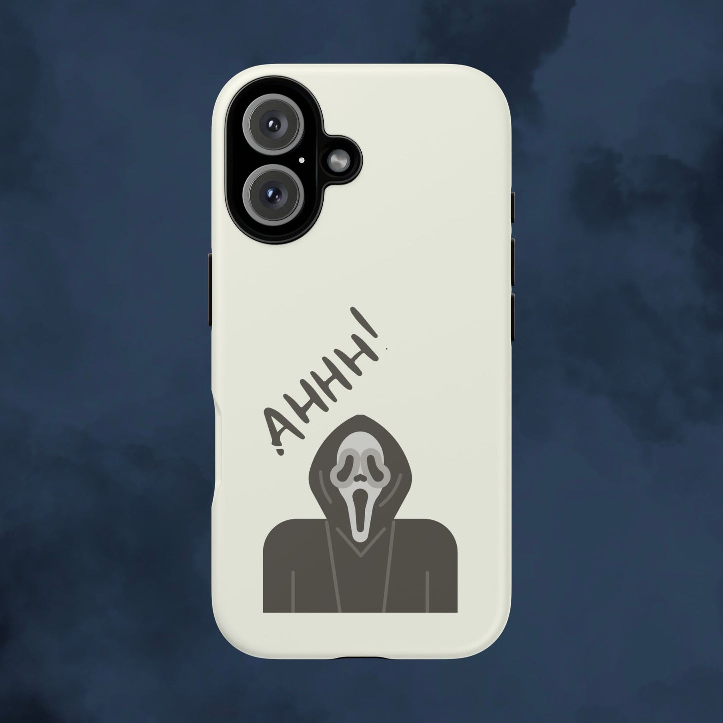 Ghostface Phone Case: Horror Movie Parody iPhone Samsung Pixel Cover