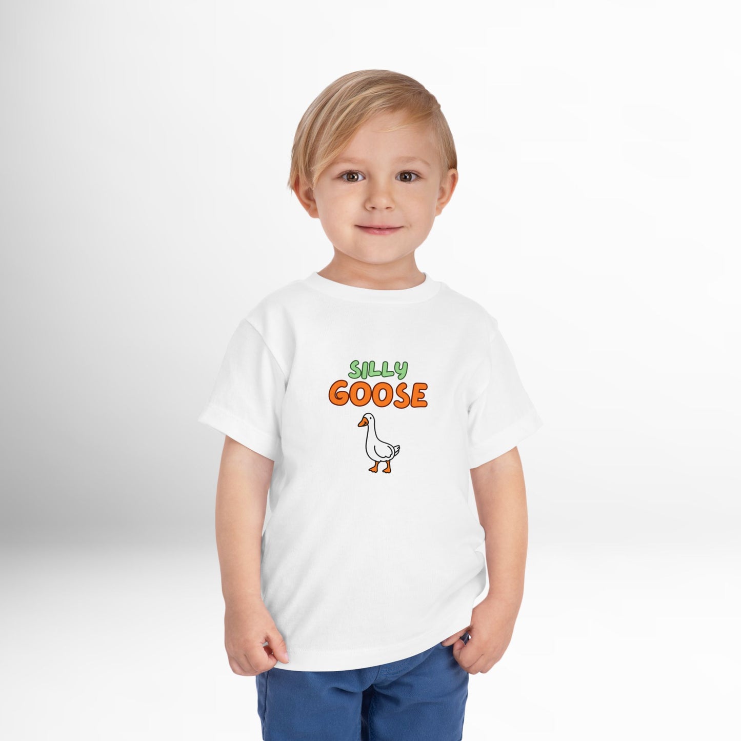 Silly Goose Toddler T-Shirt - Funny Animal Graphic Tee for Kids