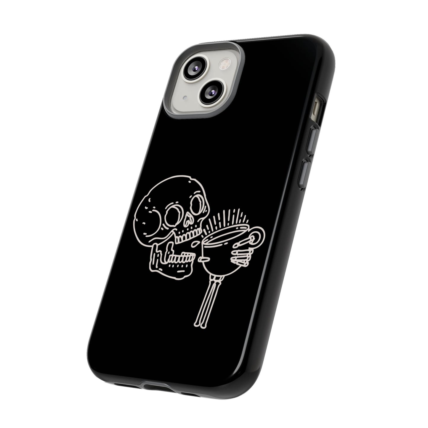 Skull Coffee Phone Case Gothic iPhone, Samsung,!Pixel