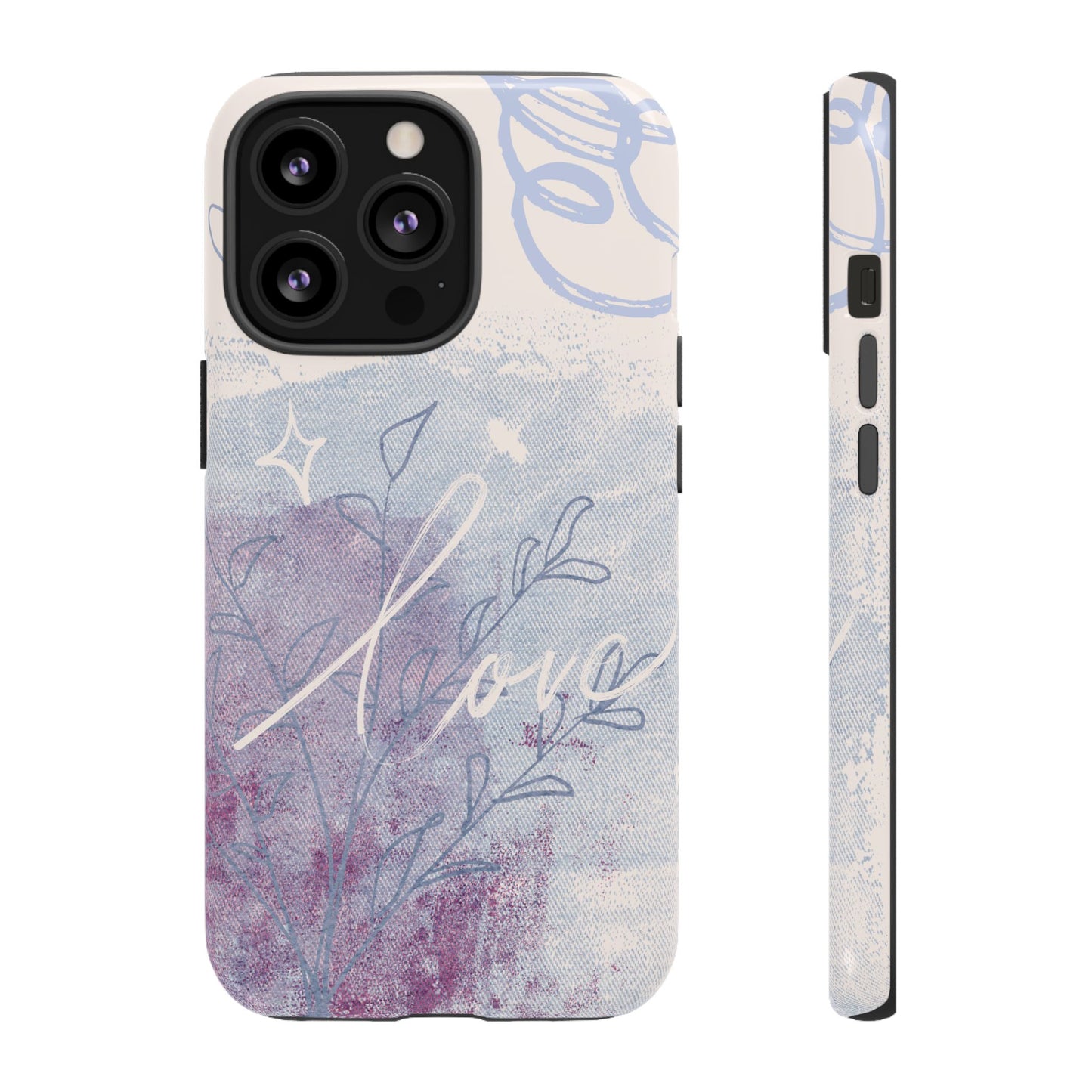 Love Pastel Abstract Phone Case: iPhone, Pixel, Galaxy