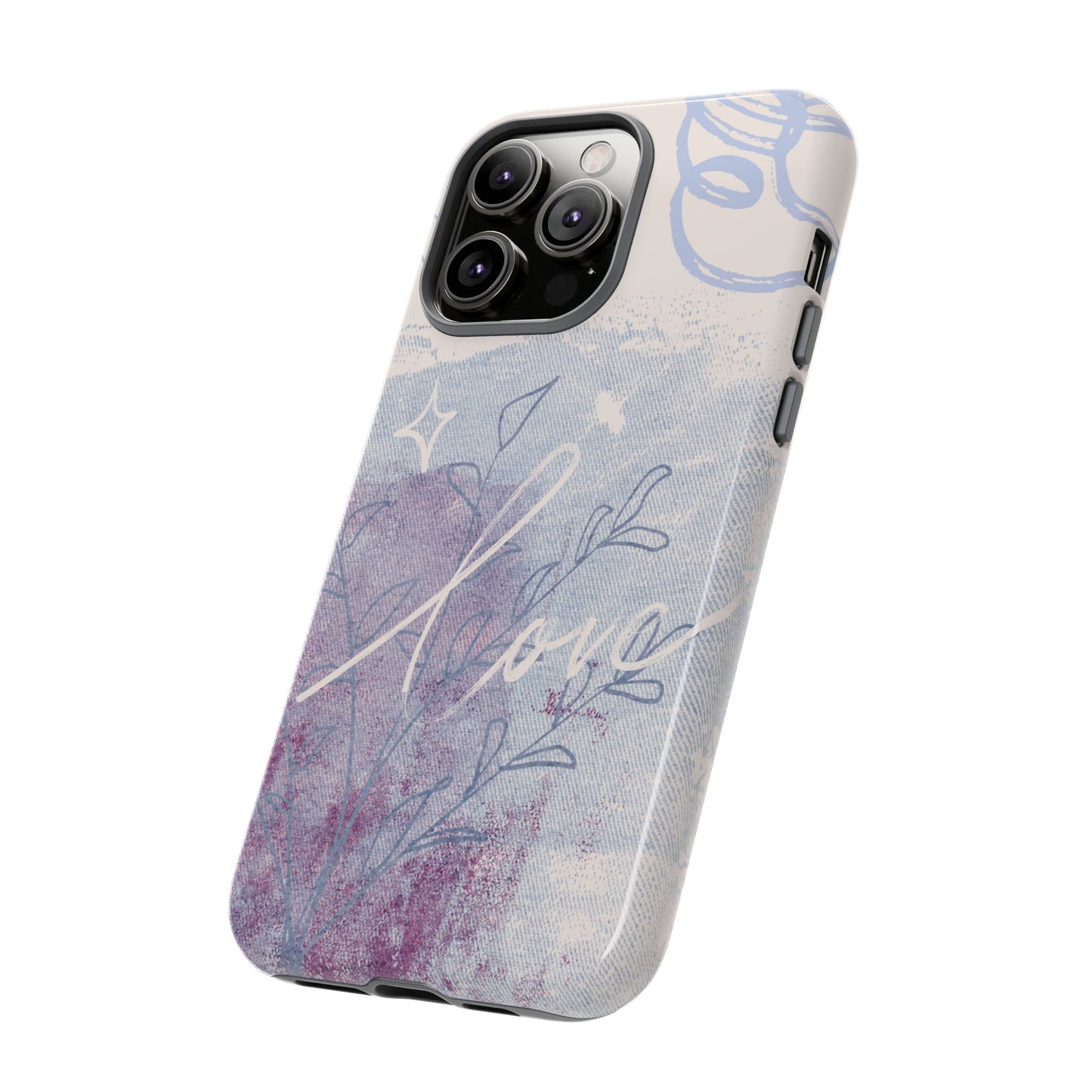 Love Pastel Abstract Phone Case: iPhone, Pixel, Galaxy