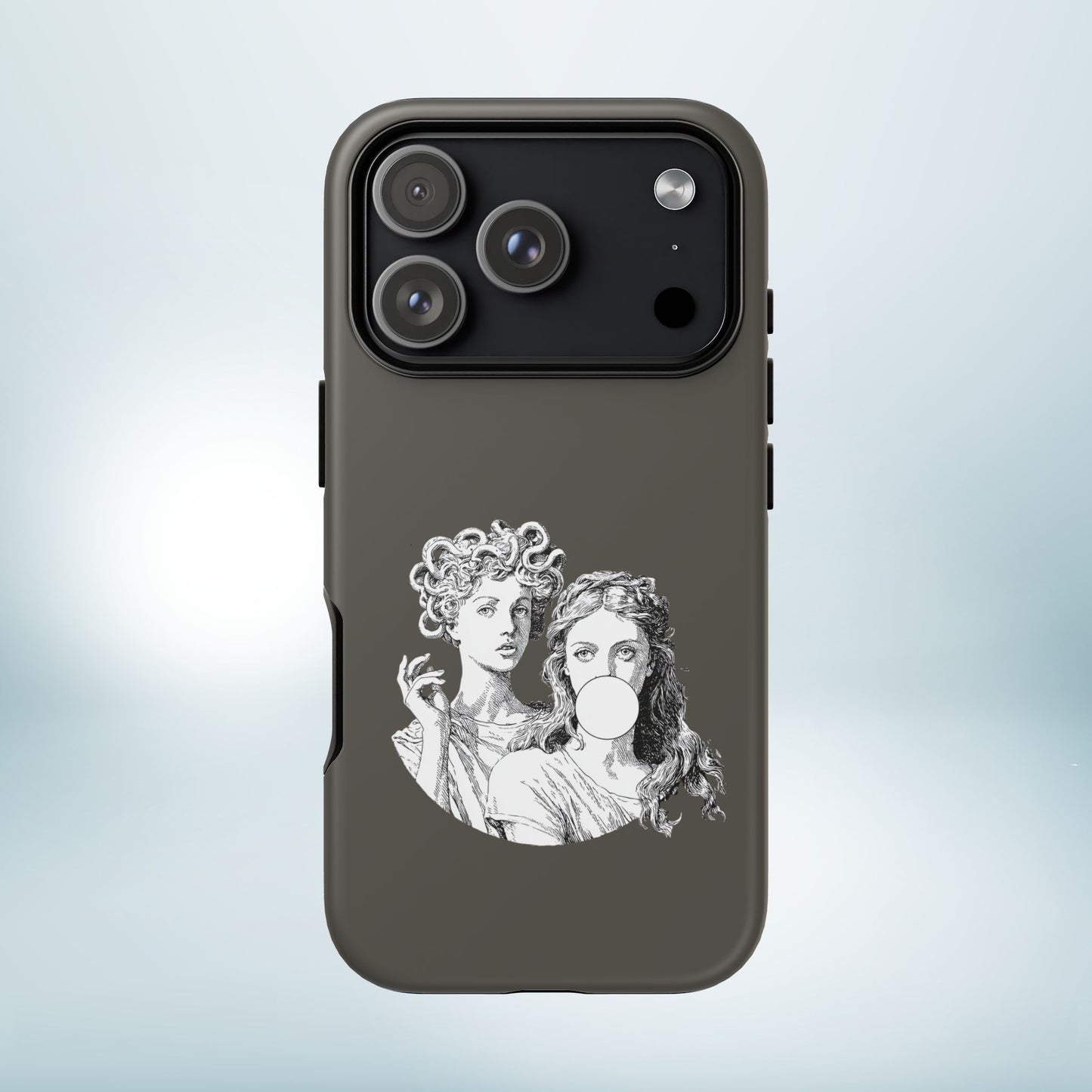 Athena and Medusa Phone Case, Greek Mythology Tough Cover, Gothic Art iPhone Samsung Pixel Case