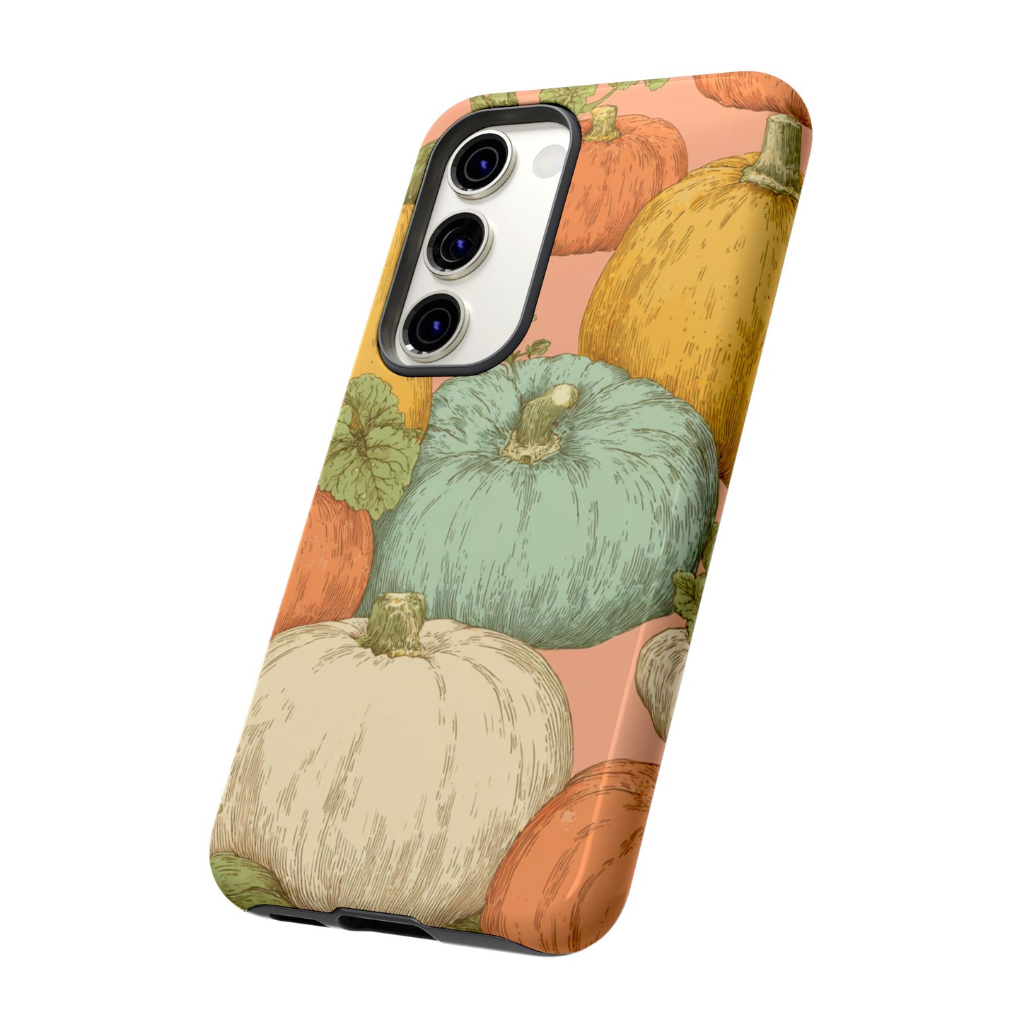 Pumpkin Patch Phone Case - Autumn Aesthetic iPhone Samsung Cover, Fall Halloween Pumpkin Design, Cozy Rustic Harvest Phone Accessory