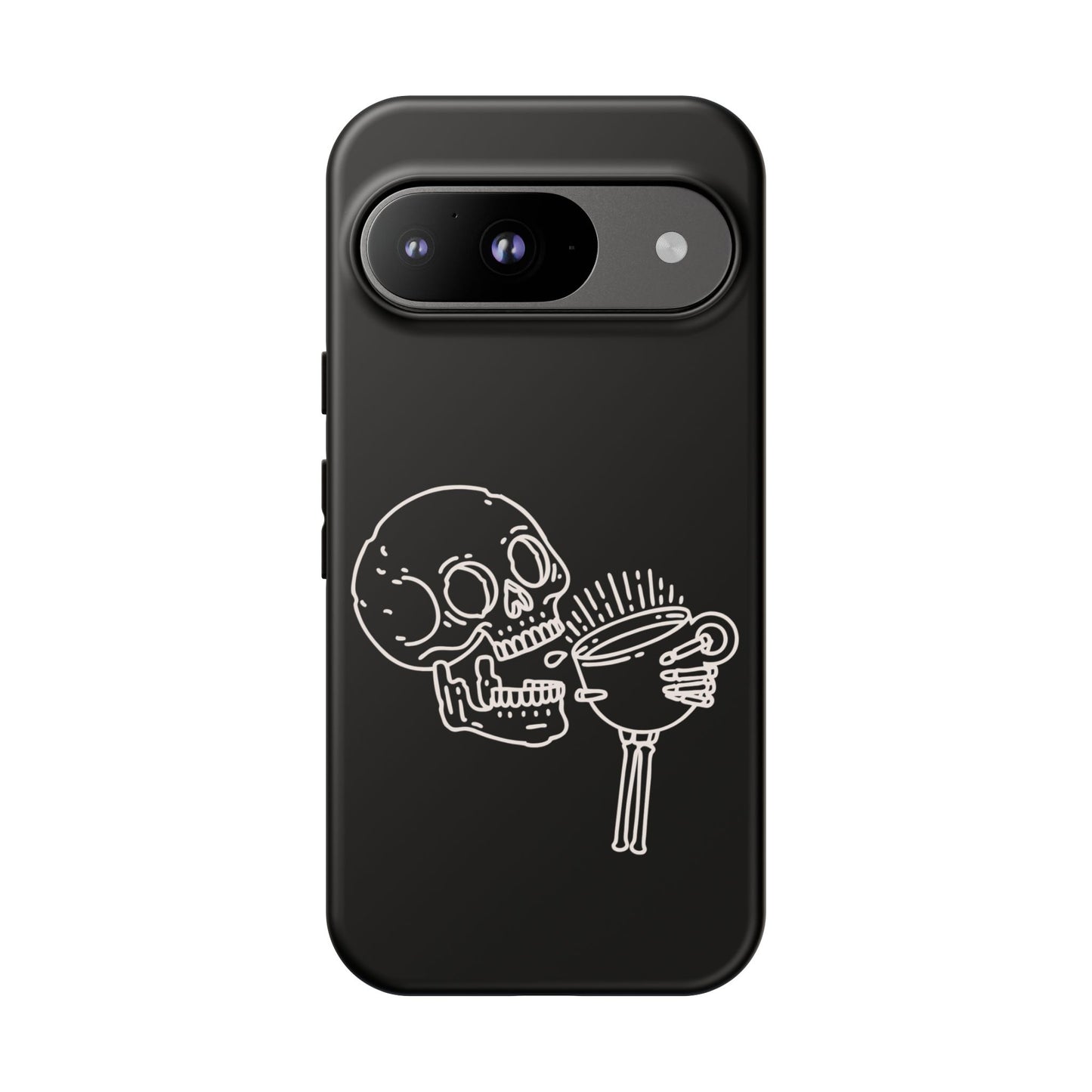 Skull Coffee Phone Case Gothic iPhone, Samsung,!Pixel