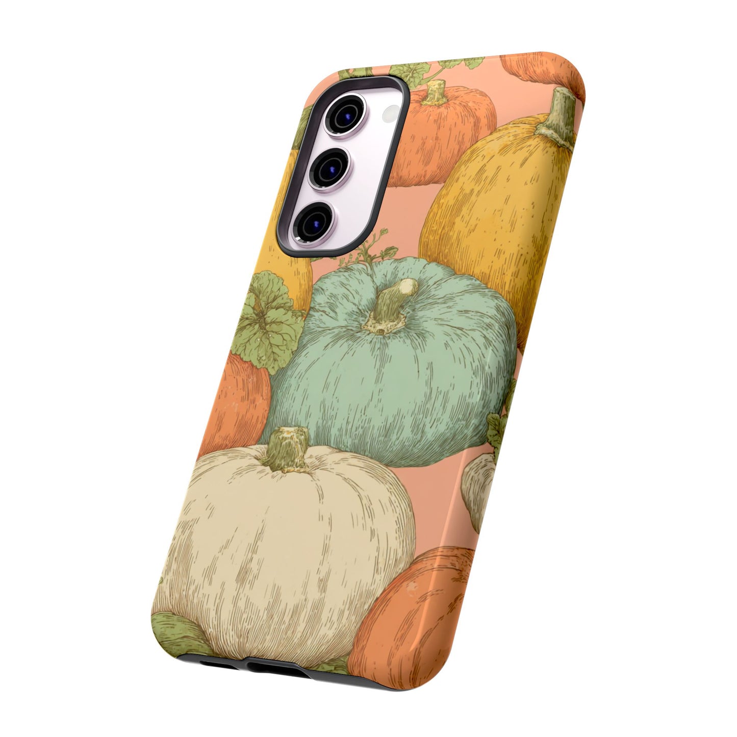 Pumpkin Patch Phone Case - Autumn Aesthetic iPhone Samsung Cover, Fall Halloween Pumpkin Design, Cozy Rustic Harvest Phone Accessory