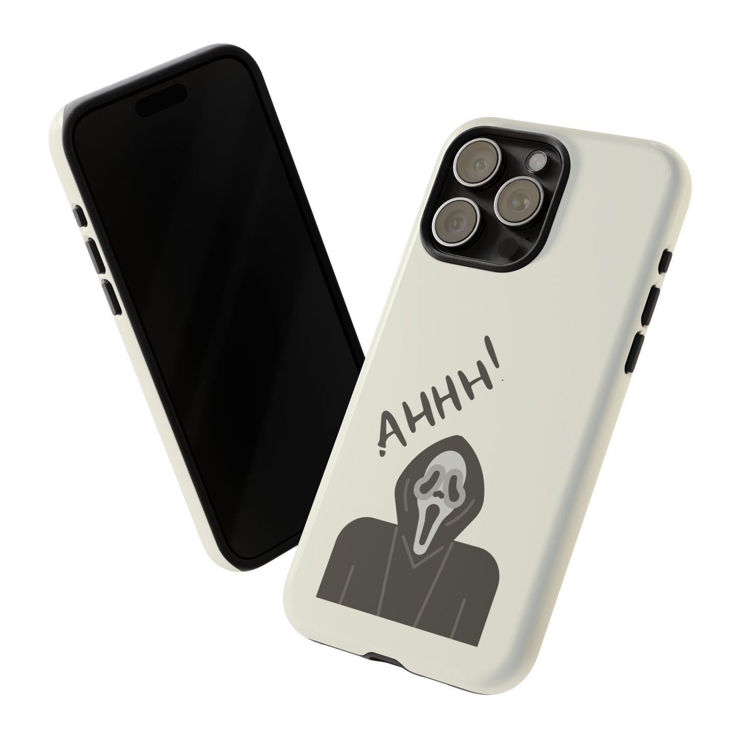 Ghostface Phone Case: Horror Movie Parody iPhone Samsung Pixel Cover