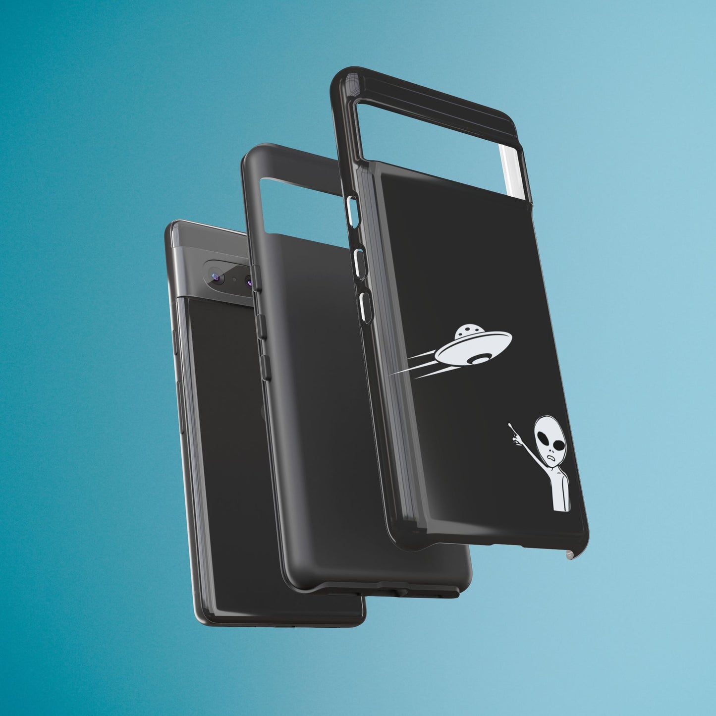 Alien UFO Phone Case, Supernatural Space Design, Sci Fi Aesthetic iPhone Samsung Pixel Cover