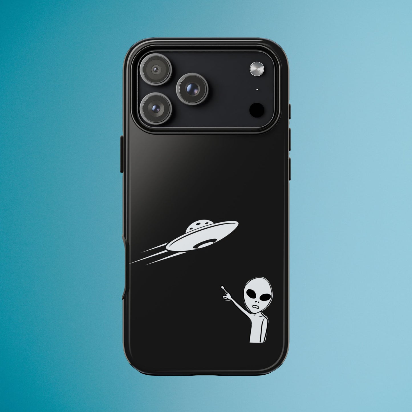 Alien UFO Phone Case, Supernatural Space Design, Sci Fi Aesthetic iPhone Samsung Pixel Cover