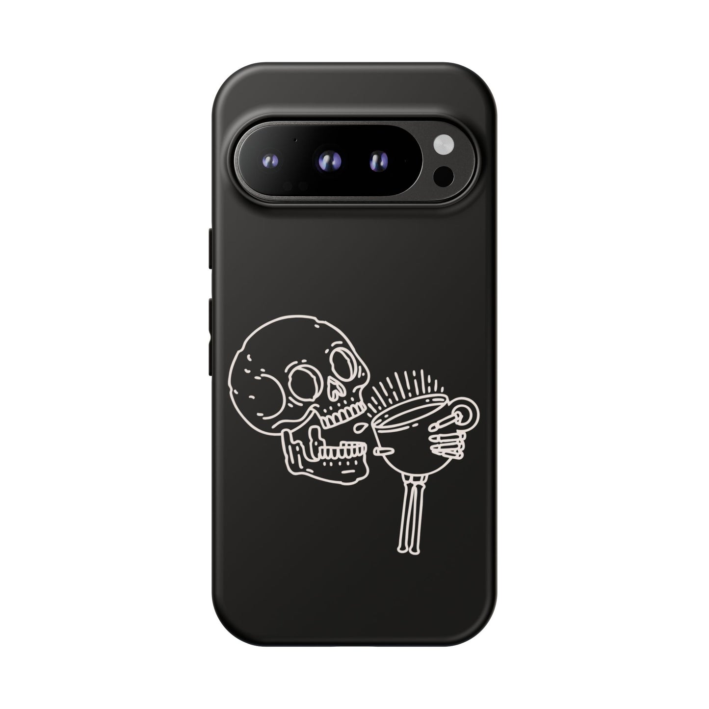 Skull Coffee Phone Case Gothic iPhone, Samsung,!Pixel