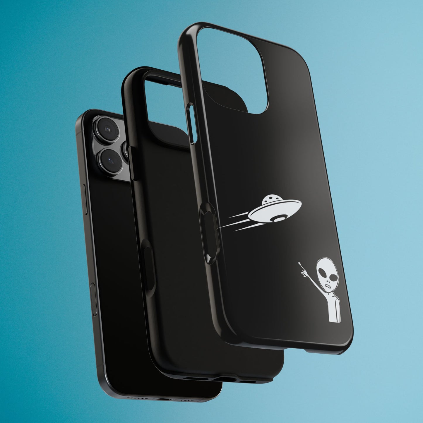 Alien UFO Phone Case, Supernatural Space Design, Sci Fi Aesthetic iPhone Samsung Pixel Cover