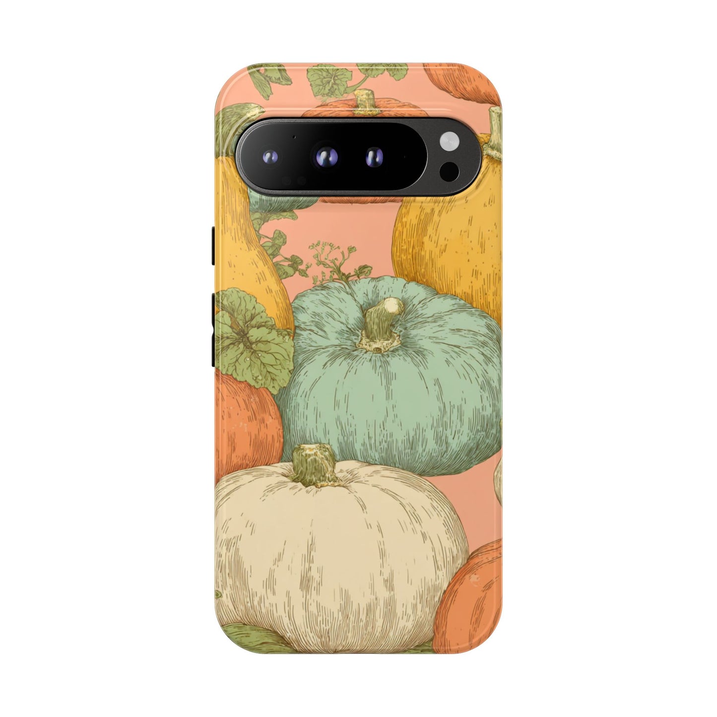 Pumpkin Patch Phone Case - Autumn Aesthetic iPhone Samsung Cover, Fall Halloween Pumpkin Design, Cozy Rustic Harvest Phone Accessory