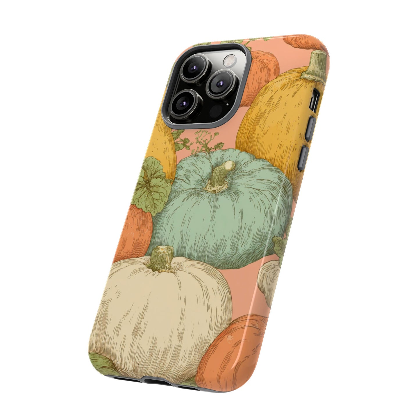 Pumpkin Patch Phone Case - Autumn Aesthetic iPhone Samsung Cover, Fall Halloween Pumpkin Design, Cozy Rustic Harvest Phone Accessory