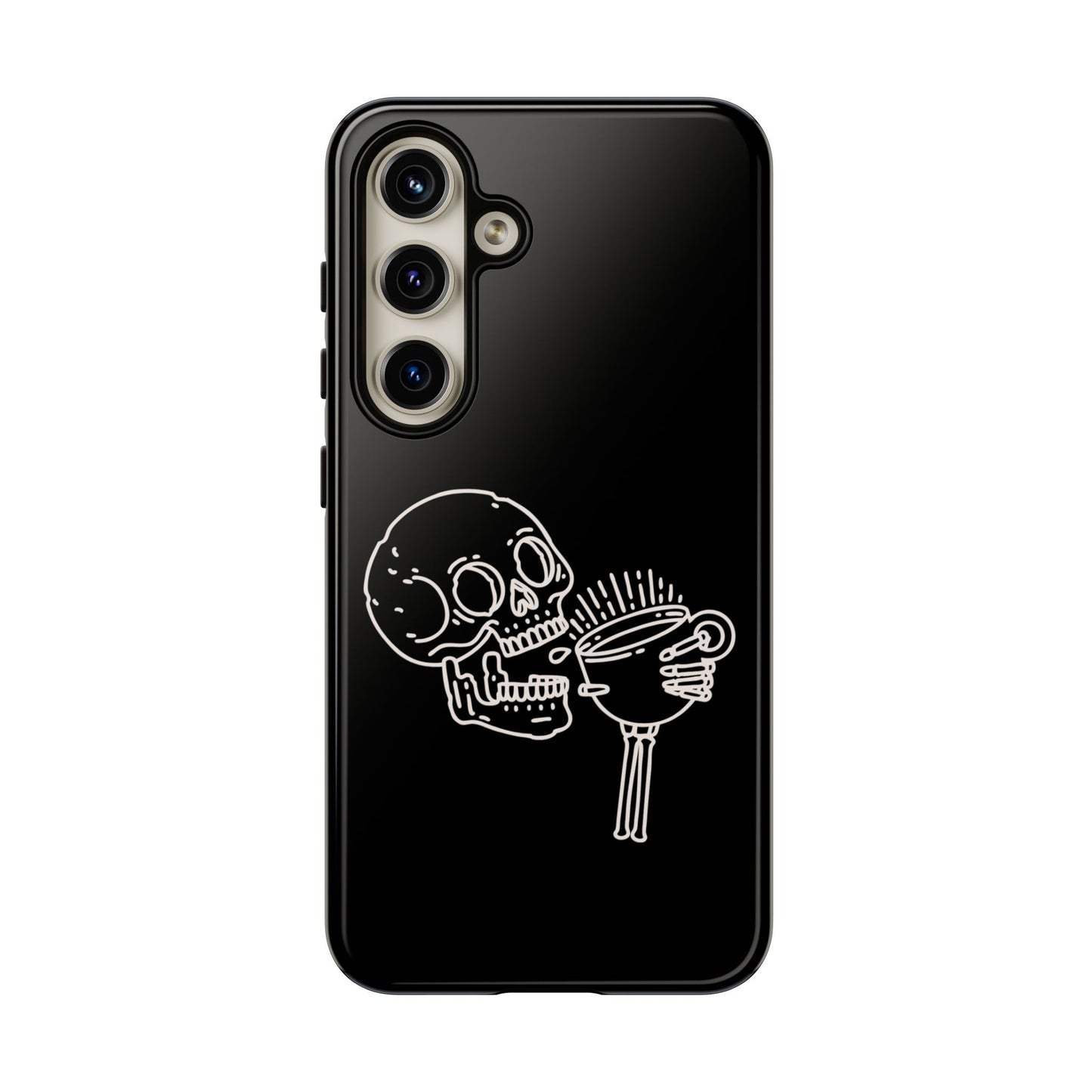 Skull Coffee Phone Case Gothic iPhone, Samsung,!Pixel