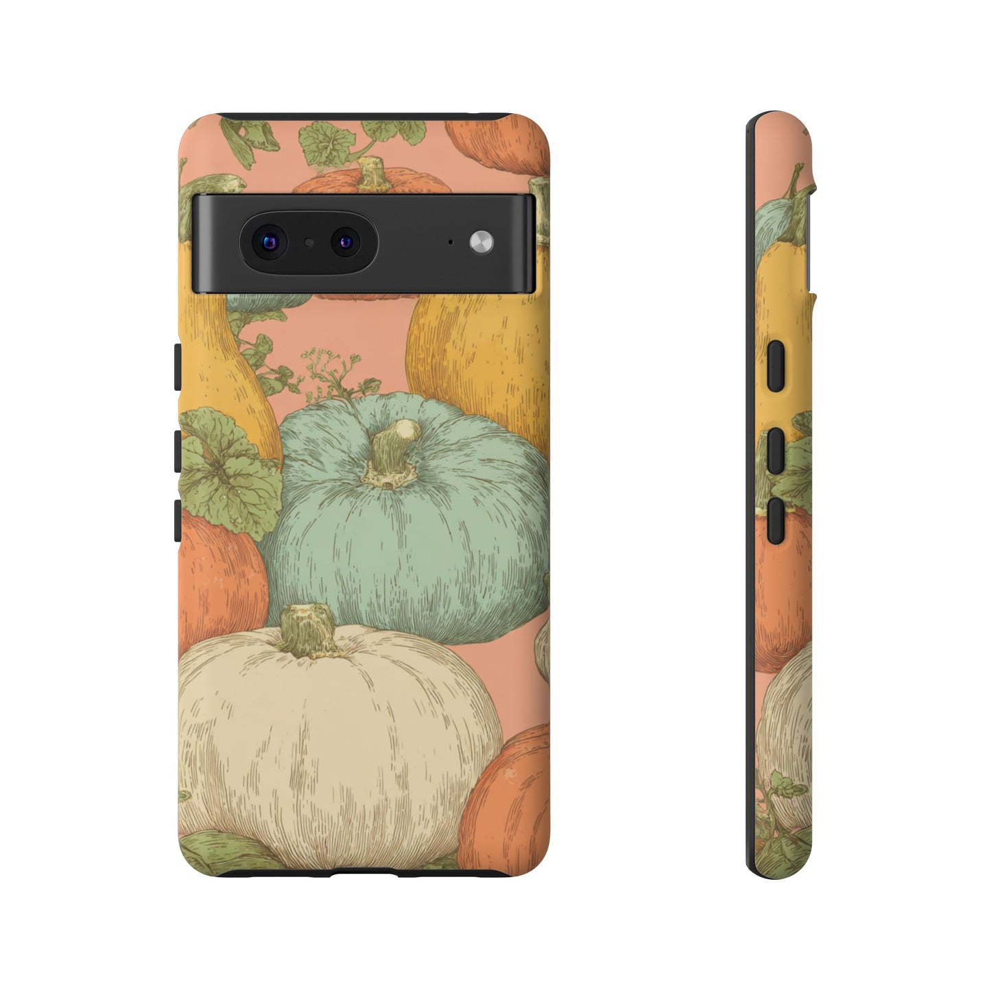 Pumpkin Patch Phone Case - Autumn Aesthetic iPhone Samsung Cover, Fall Halloween Pumpkin Design, Cozy Rustic Harvest Phone Accessory