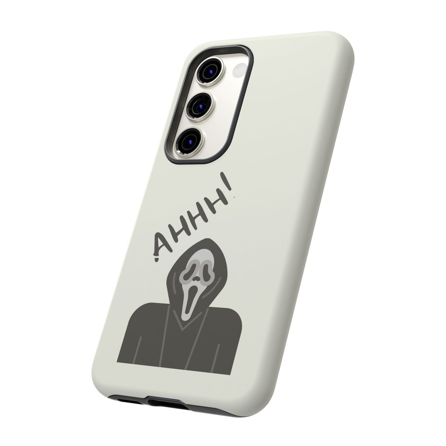 Ghostface Phone Case: Horror Movie Parody iPhone Samsung Pixel Cover