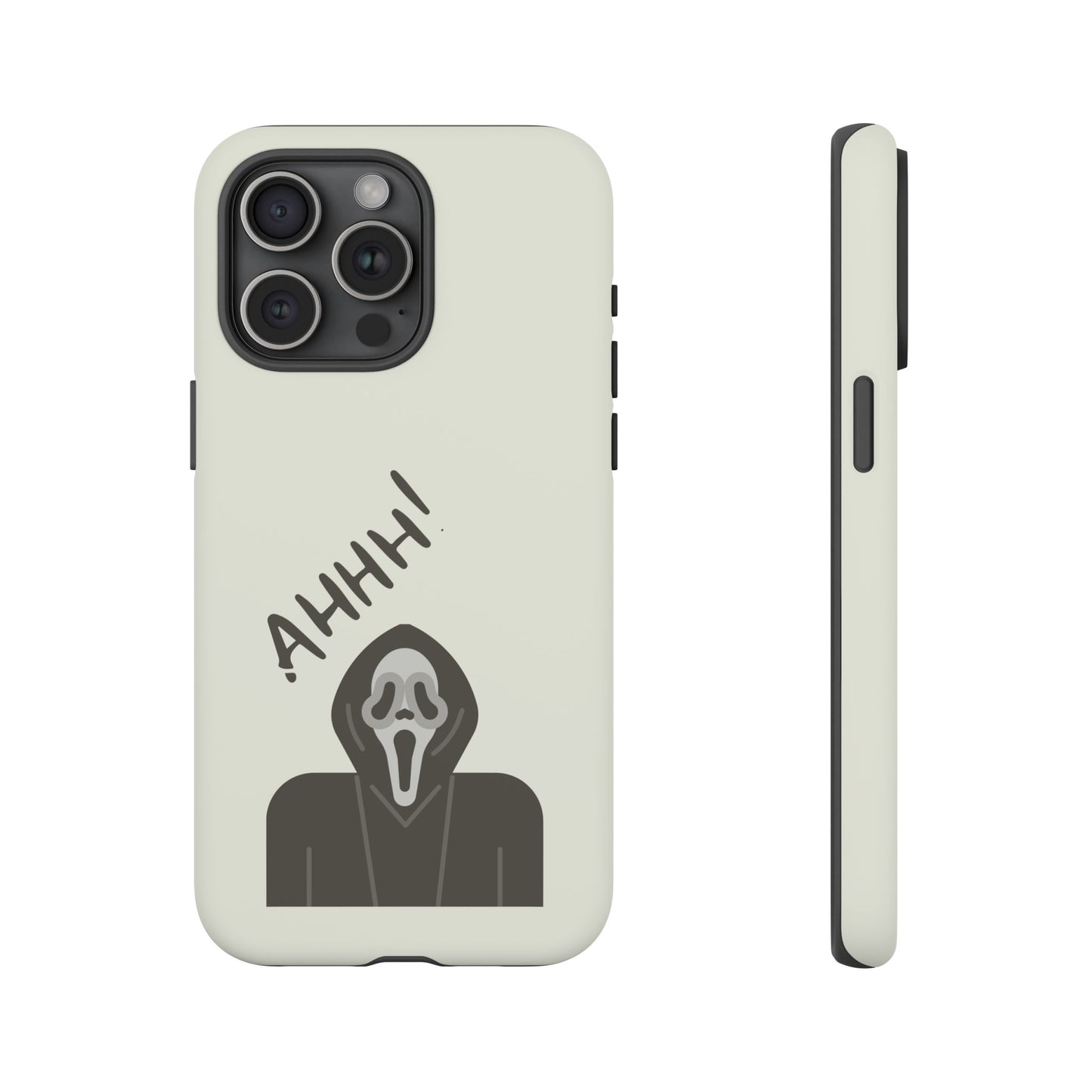 Ghostface Phone Case: Horror Movie Parody iPhone Samsung Pixel Cover