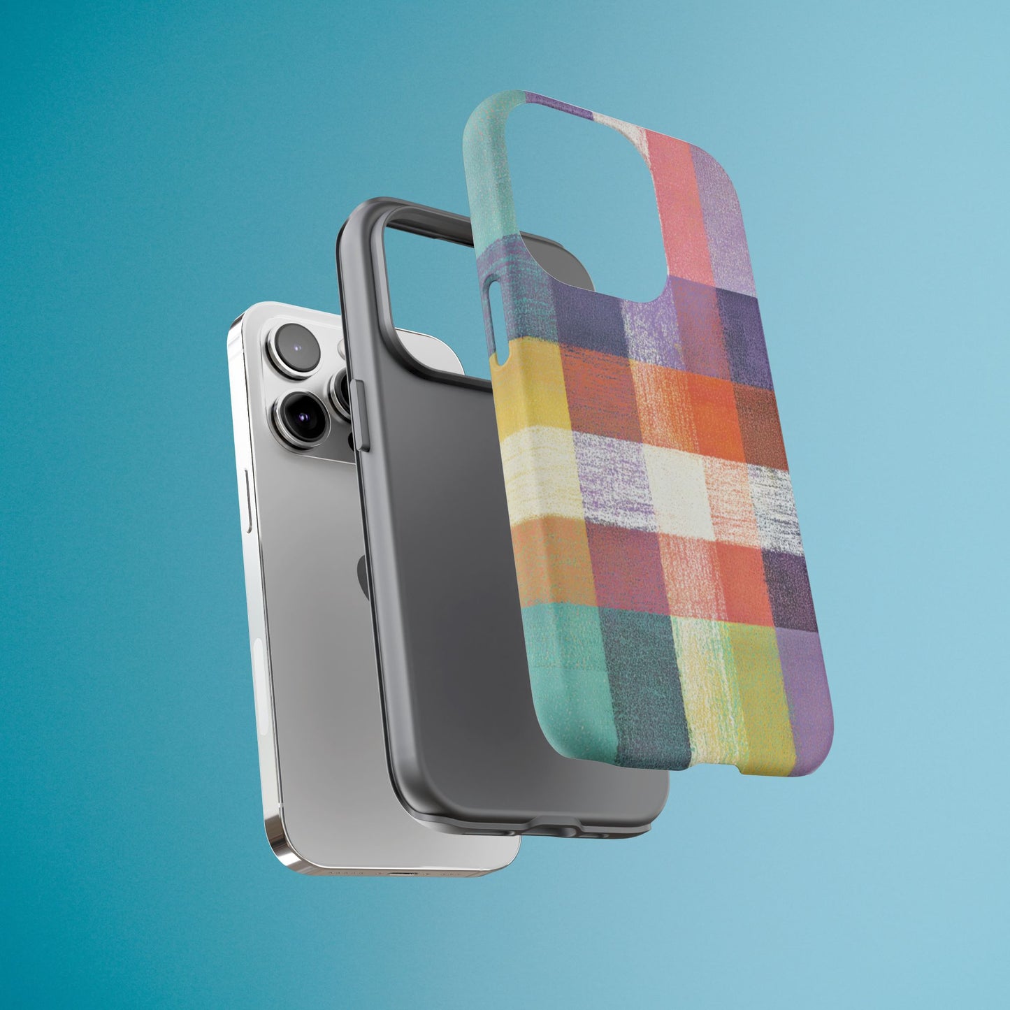 Colorful Plaid Phone Case - iPhone, Galaxy and Pixel Models