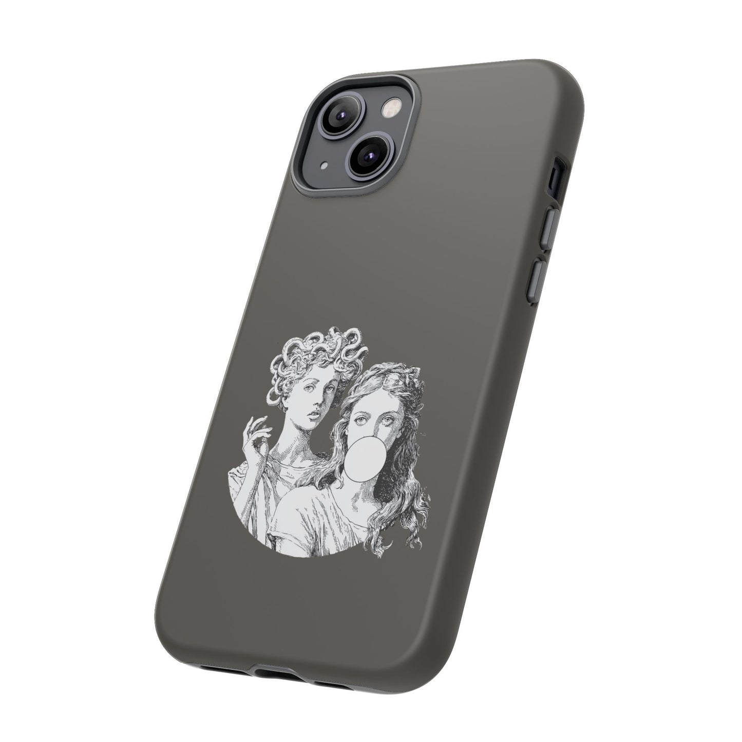 Athena and Medusa Phone Case, Greek Mythology Tough Cover, Gothic Art iPhone Samsung Pixel Case