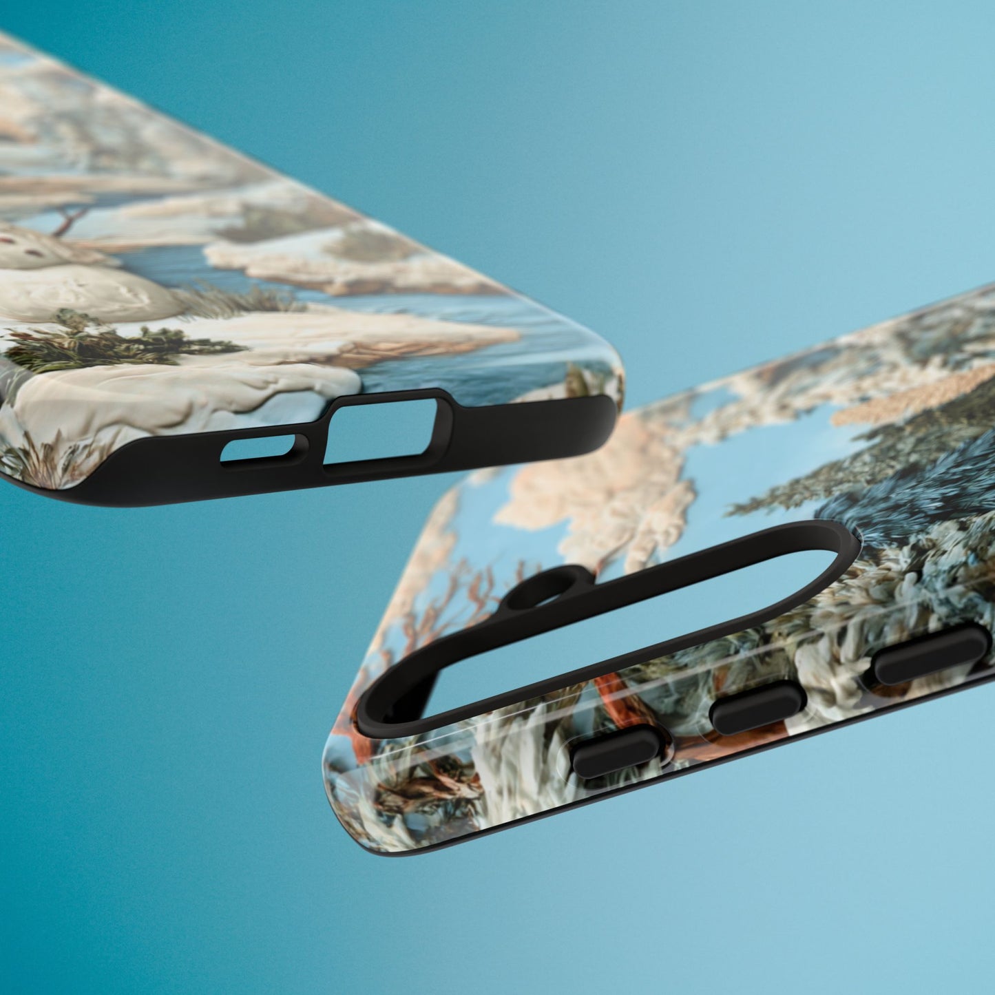 Snowman Winter Scene Phone Case Christmas Holiday Cover for iPhone Samsung Pixel