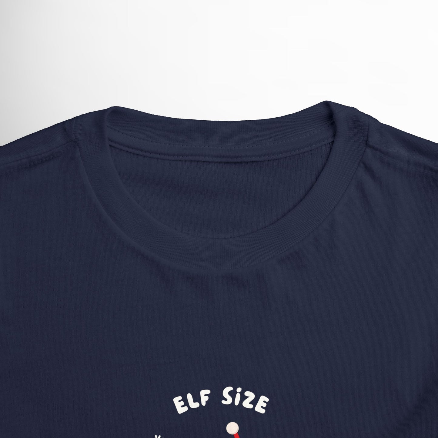 Elf Size Toddler T-Shirt - Christmas Holiday Kids Tee