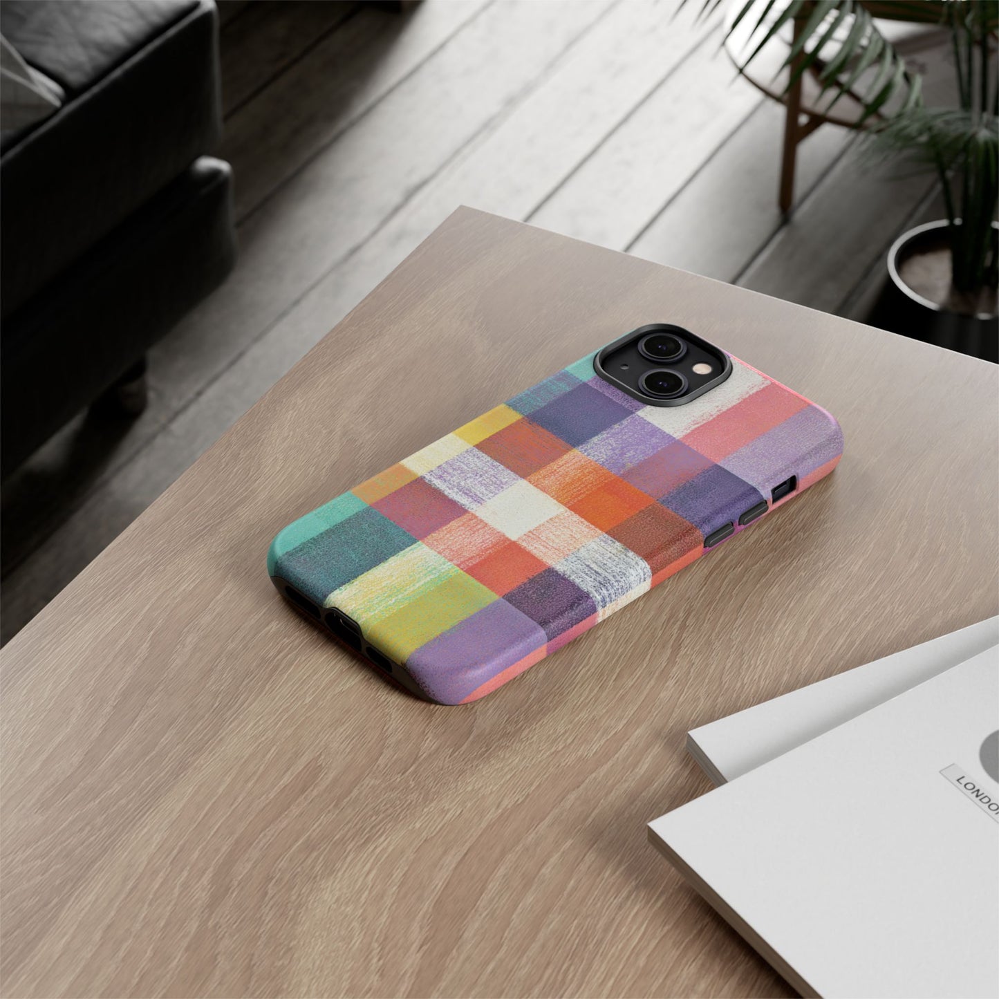 Colorful Plaid Phone Case - iPhone, Galaxy and Pixel Models