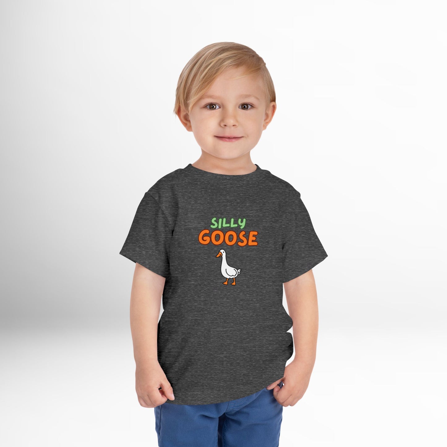 Silly Goose Toddler T-Shirt - Funny Animal Graphic Tee for Kids