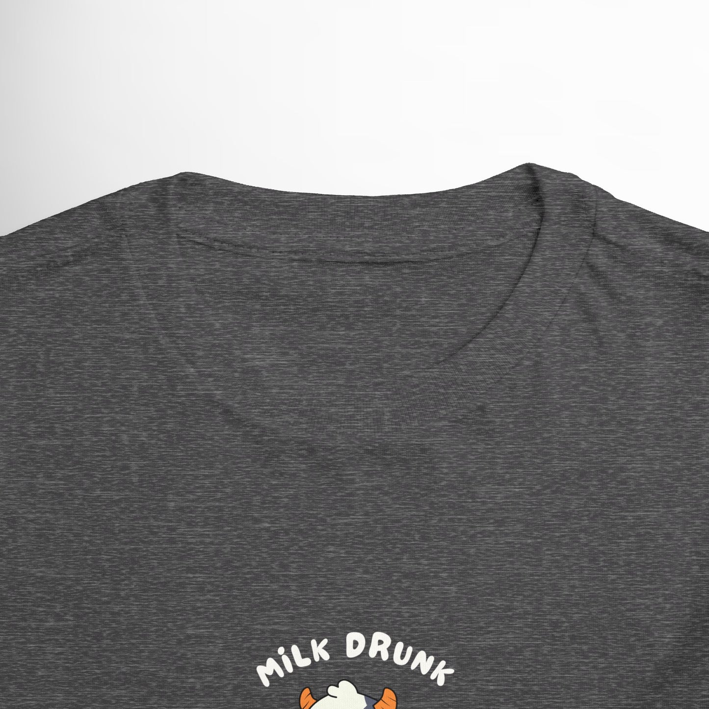 Milk Drunk Toddler Shirt - Cute Cow Graphic Cotton Tee (2T-5T)