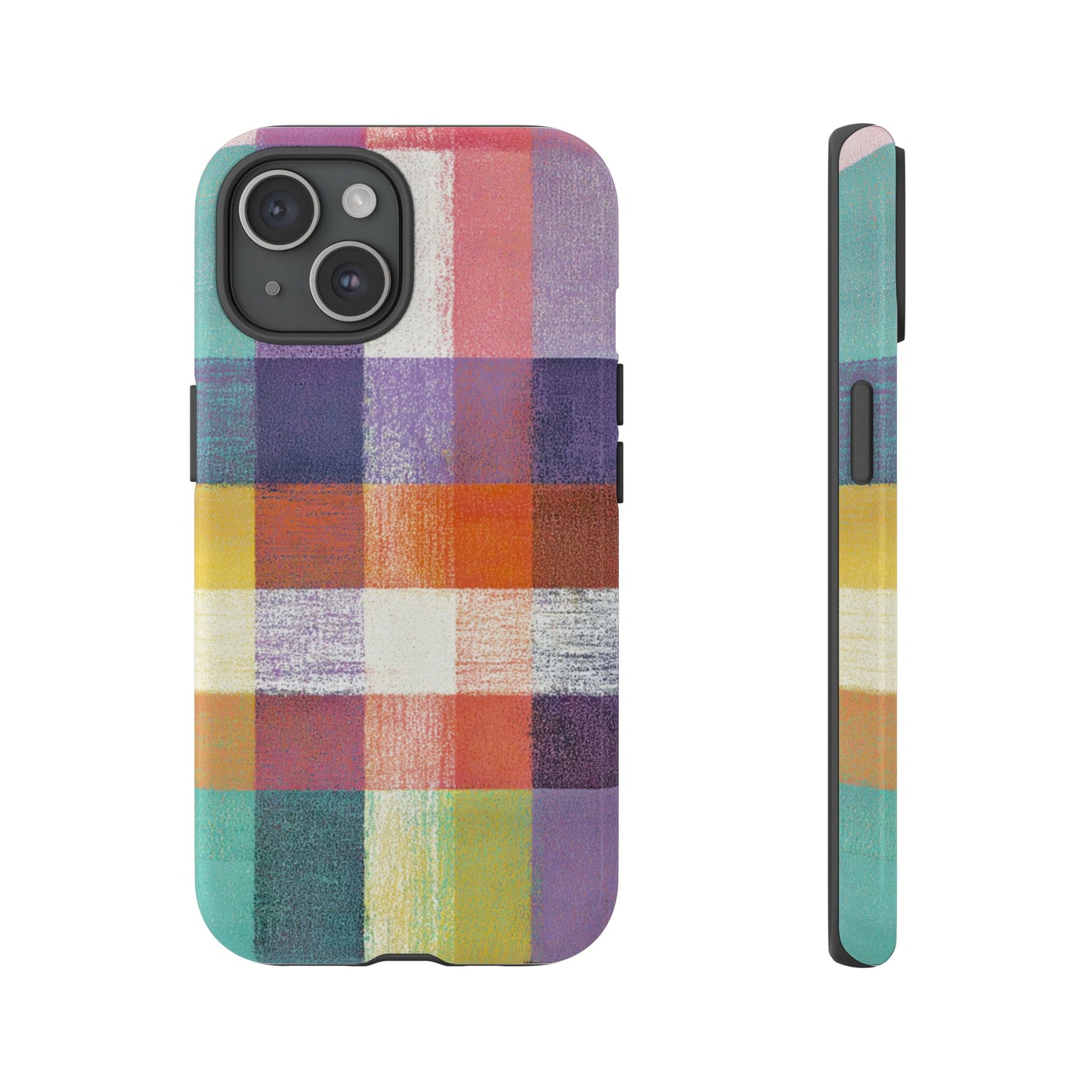 Colorful Plaid Phone Case - iPhone, Galaxy and Pixel Models