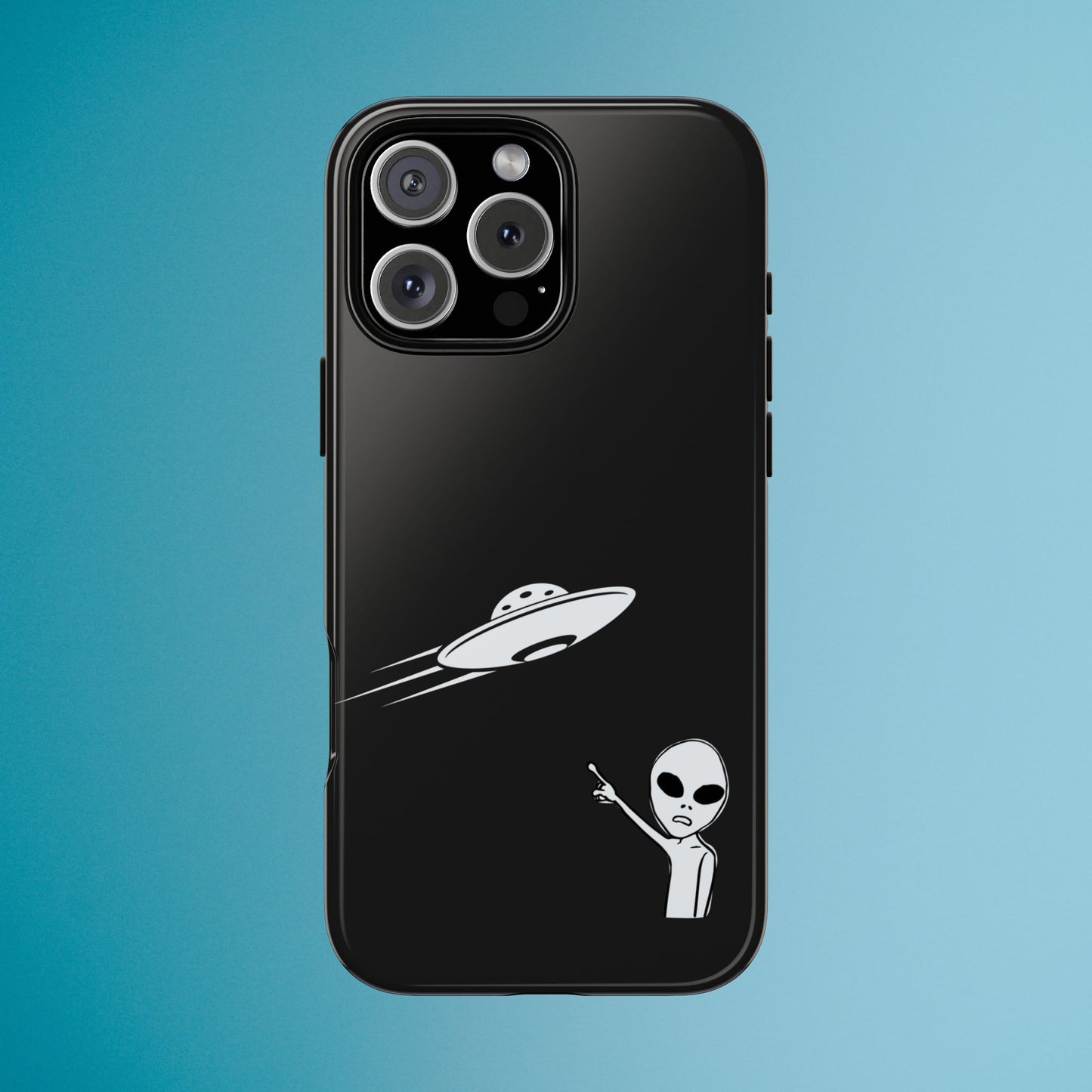 Alien UFO Phone Case, Supernatural Space Design, Sci Fi Aesthetic iPhone Samsung Pixel Cover